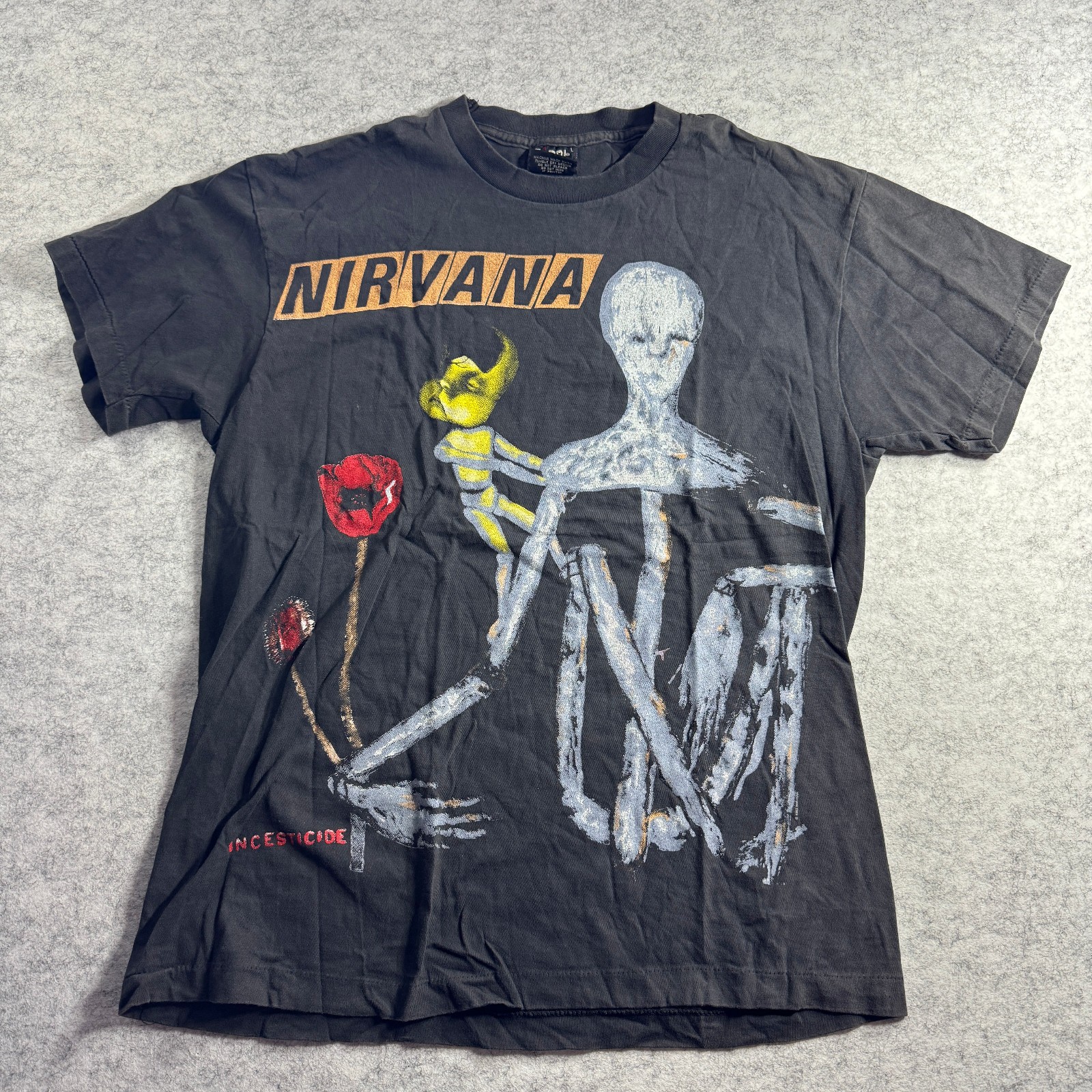 Vintage REPRINT - Nirvana Incesticide Tee Large Giant Single Stitch Shirt