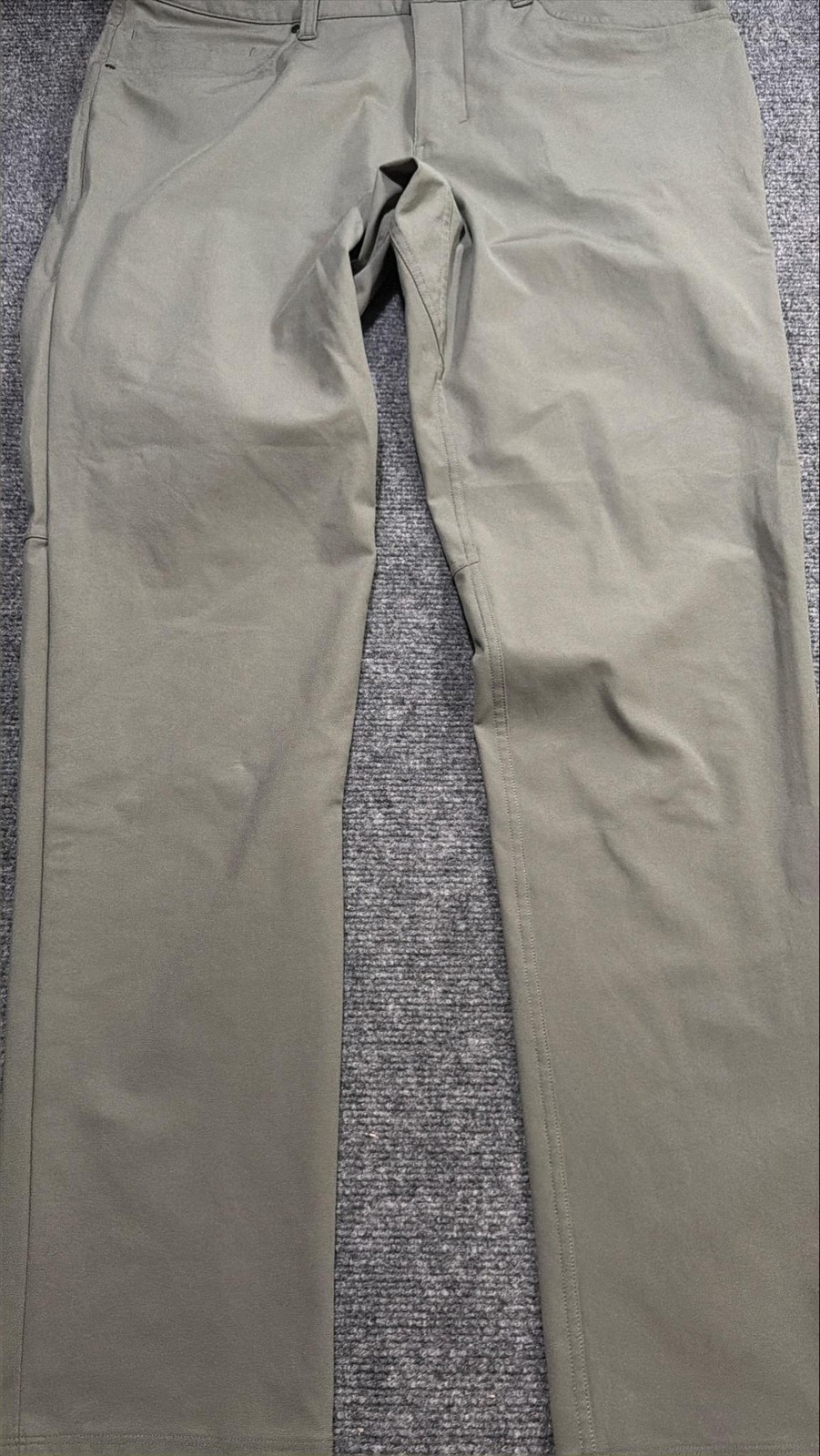 Lululemon Pants Mens 34x32 Green Stretch Microfiber Chino Casual Travel Wear