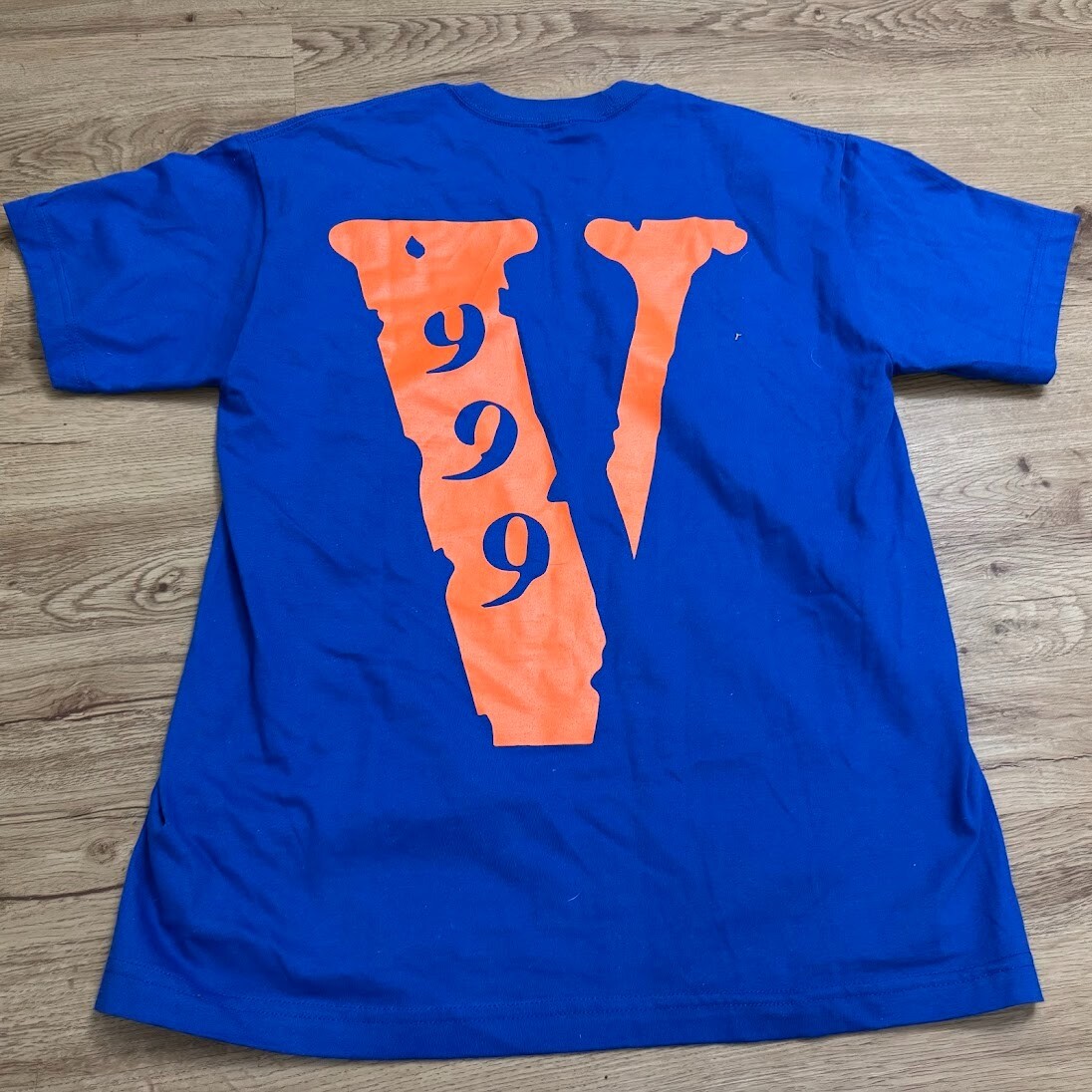 VLONE Juice Wrld Legends Never Die 999 T-Shirt Blue Orange Size Medium M New