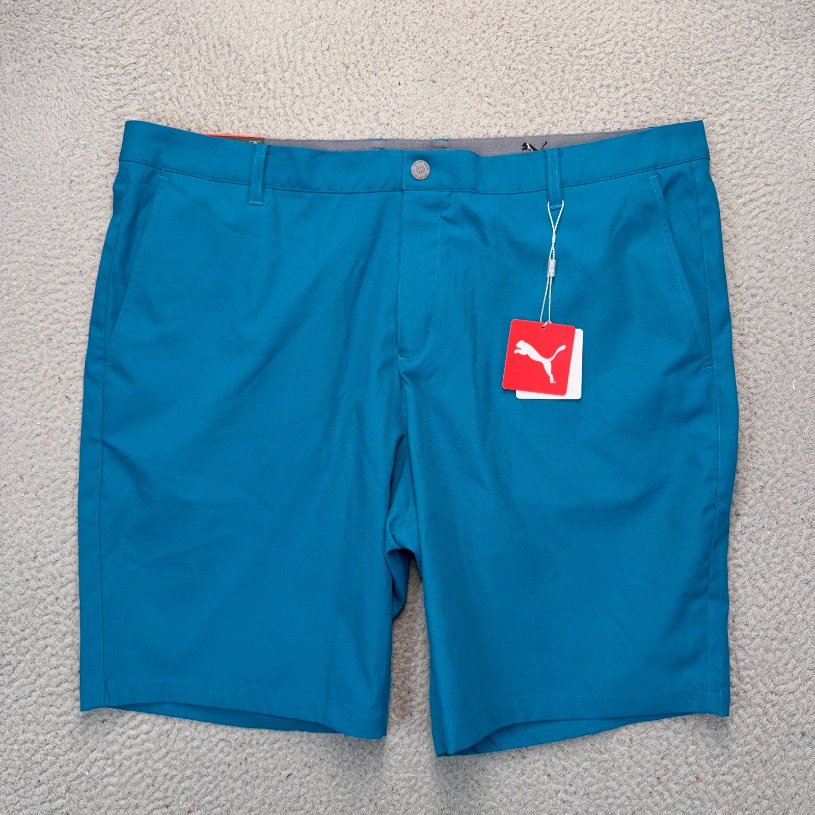 Puma Golf Jackpot Shorts Mens 42 Blue Casual Performance Tech Blend Snap