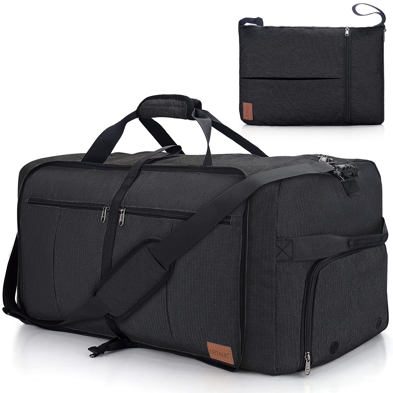 100L EXTRA LARGE Foldable Waterproof Travel Duffle Bag for Men 100L, Black