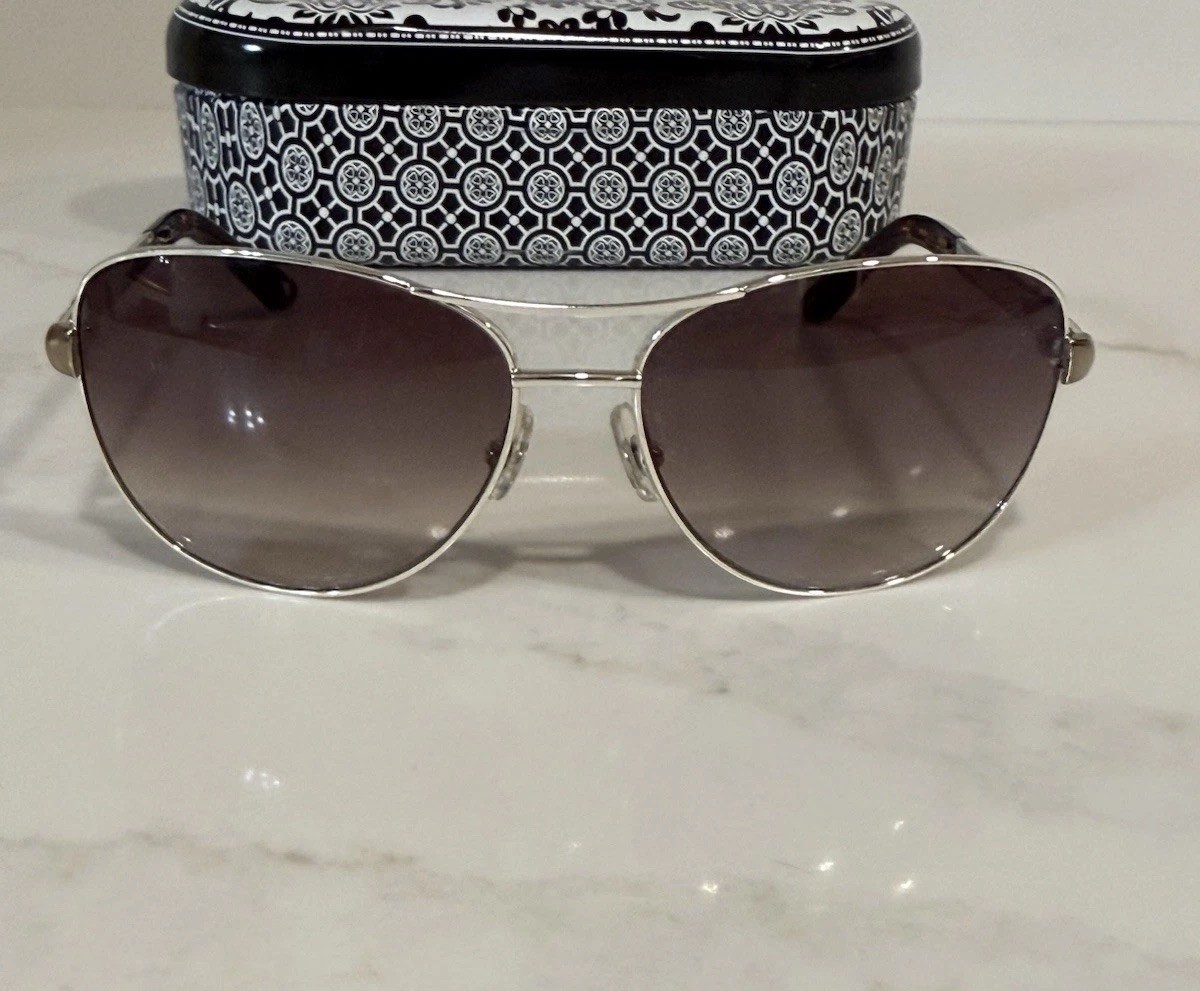 Brighton Sunglasses Acoma A12320-135 Aviator Metal 60-15 Turtle Tortoise Shell
