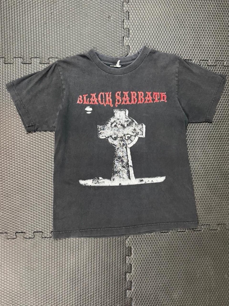 Vintage 90s Black Sabbath Headless Cross Euro Faded Band T-shirt Size Medium