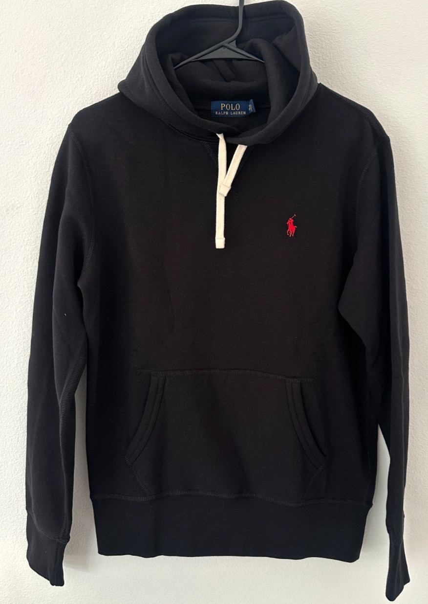 Polo Ralph Lauren Men\'s Classic Fleece Hoodie Pullover BLACK S NWT