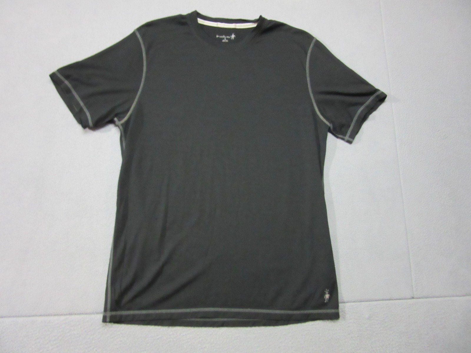 Smartwool Shirt Mens Large Black Merino Wool Base Layer Short Sleeve Tee Hiking