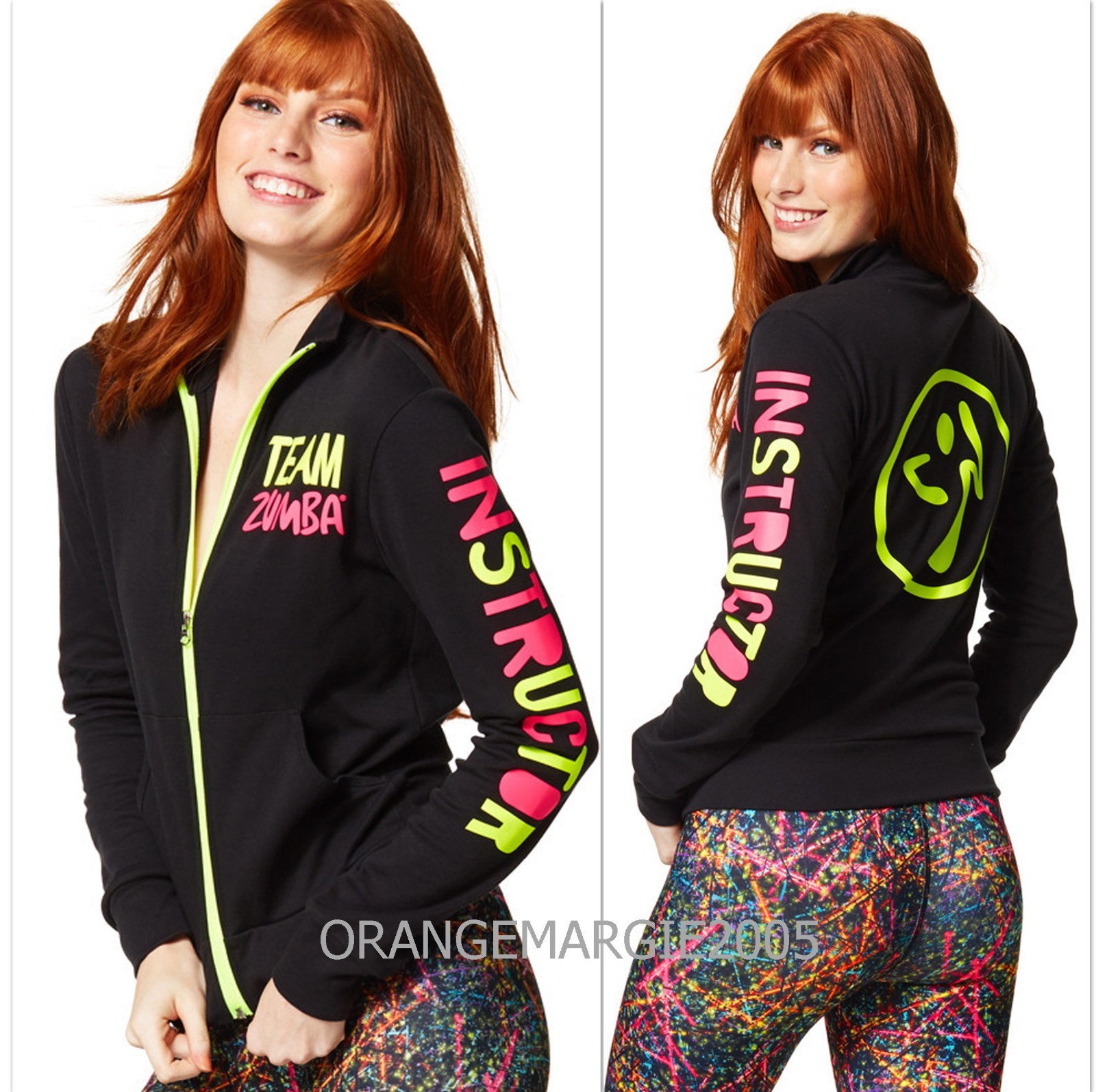 Zumba Team Zumba Instructor Zip Up Jacket Jumper Cardigan Zin Exclusive S M L