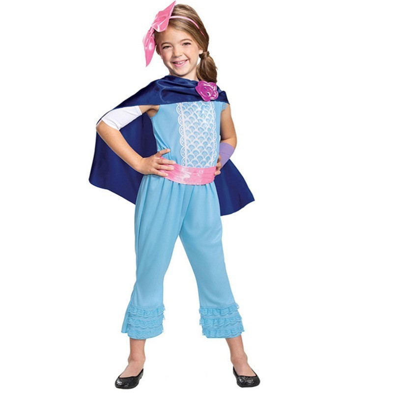 Girls Toy Story Bo Peep Cosplay Costume Kids Halloween Book Week Fancy Dress