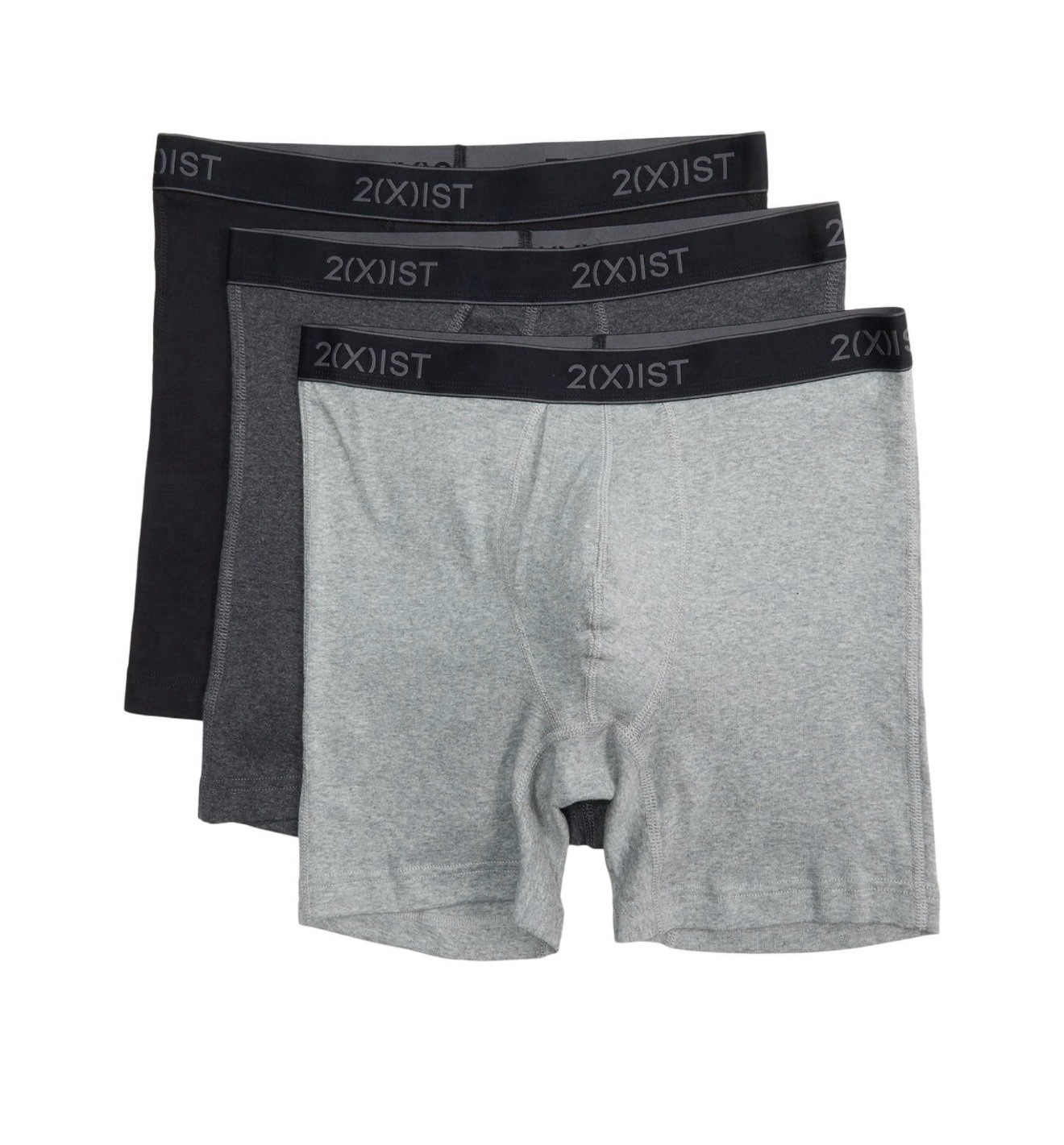 NWT 2(X)IST.  Sz L. 3 Pack. Cotton Boxer Briefs 6\