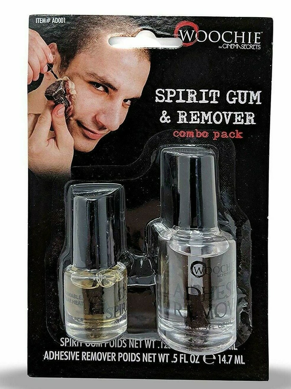 Spirit Gum Adhesive & Remover Combo Pack_Theatrical Costume_Makeup.
