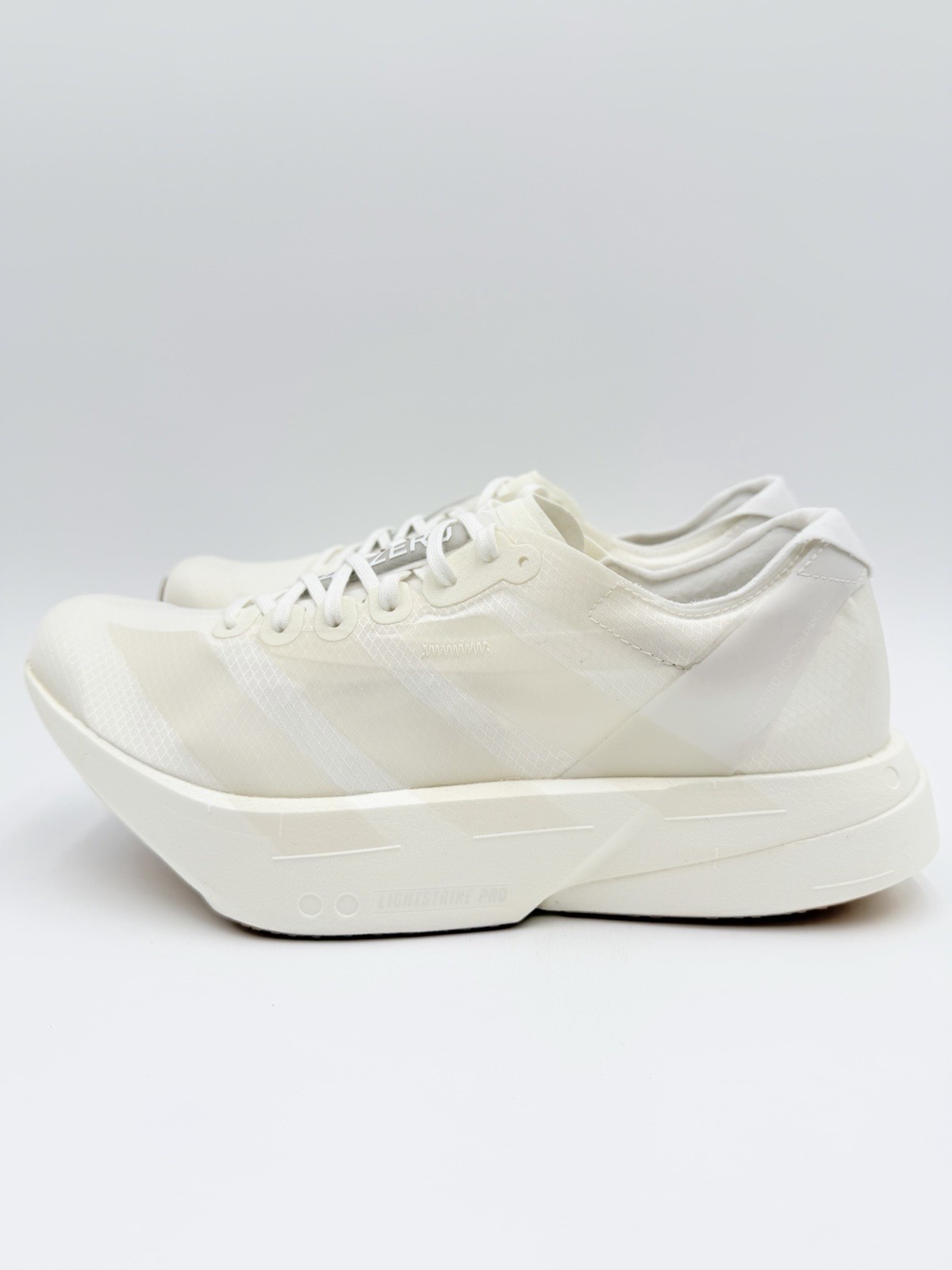 Adidas Men\'s Adizero Adios Pro 4 Running Size 8 Non Dyed White |JQ9702|