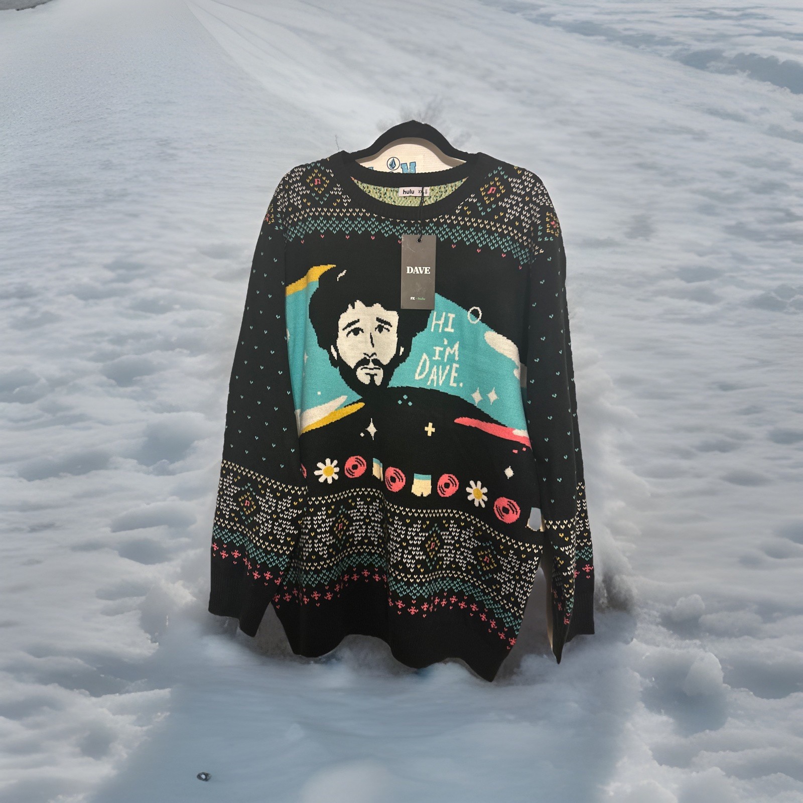Ugly Christmas Sweater Hi I’m Dave FX Hulu Men’s Size XXXL Grandpa NEW