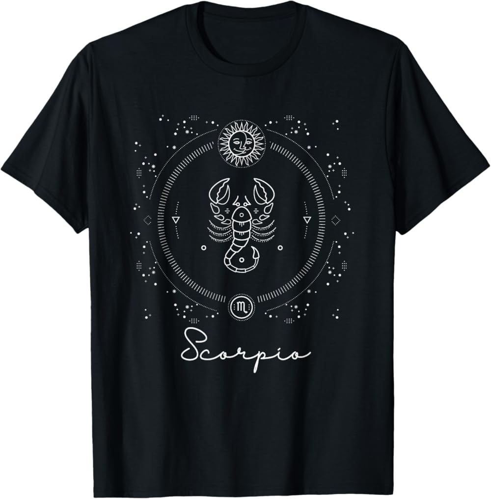 NEW LIMITED Scorpio Zodiac Sign Horoscope Astrology Scorpio T-Shirt