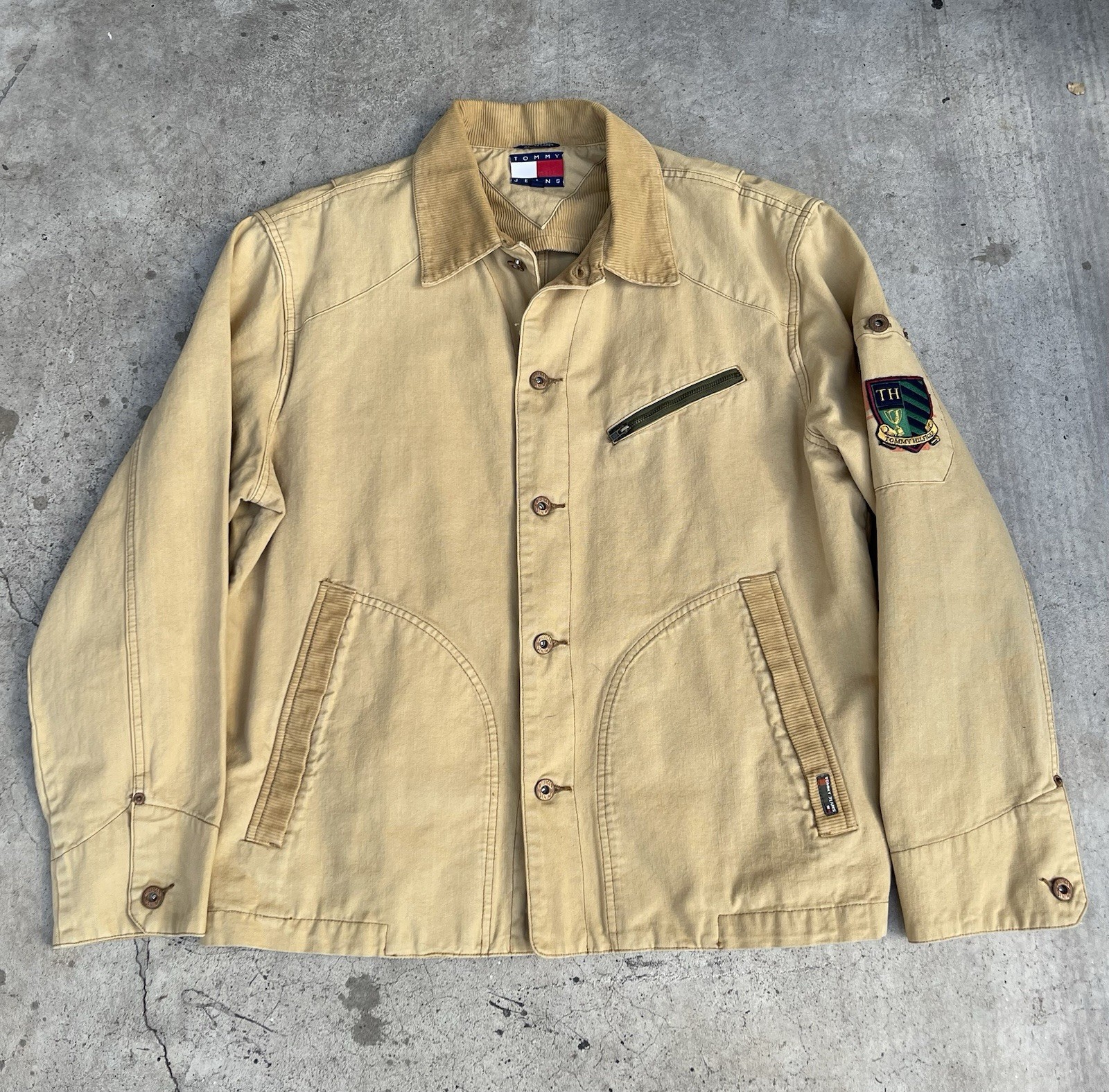 Vintage Tommy Hilfiger Jacket Mens Medium Button Up