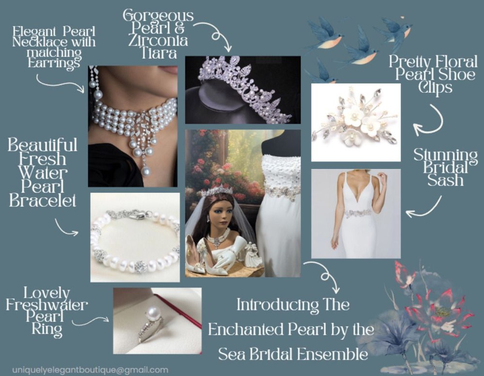 ✨ The Enchanted Pearl by the Sea Bridal Ensemble