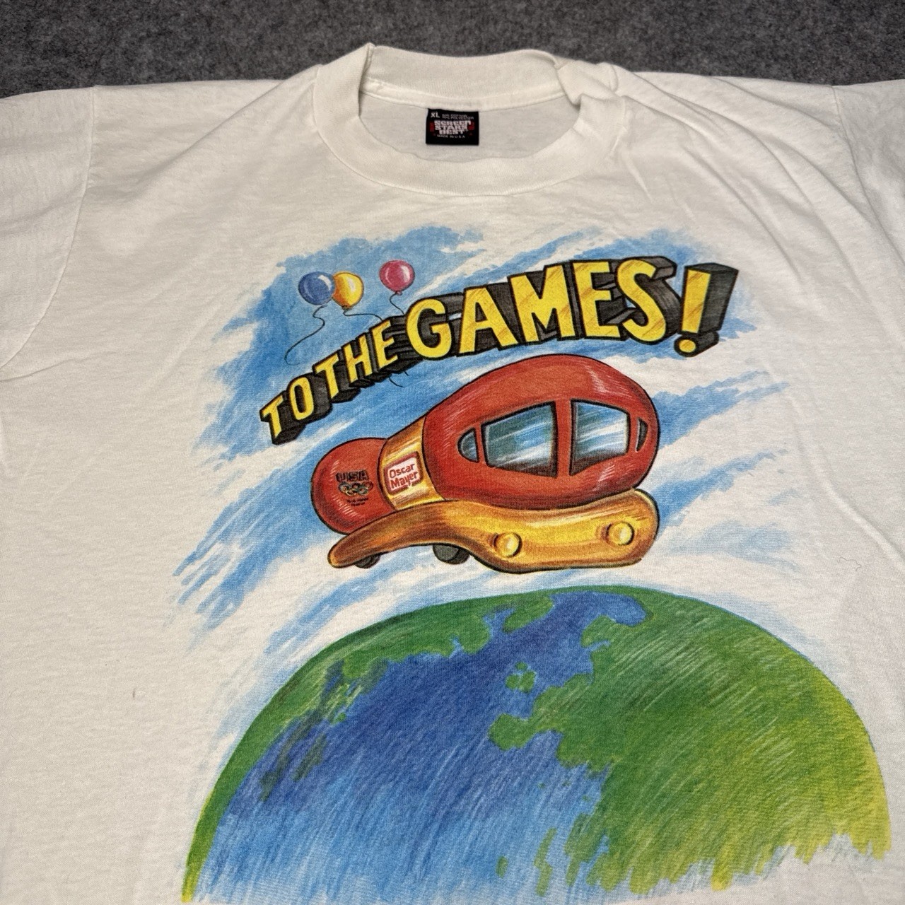 Vintage Oscar Mayer wiener mobile Olympics t shirt