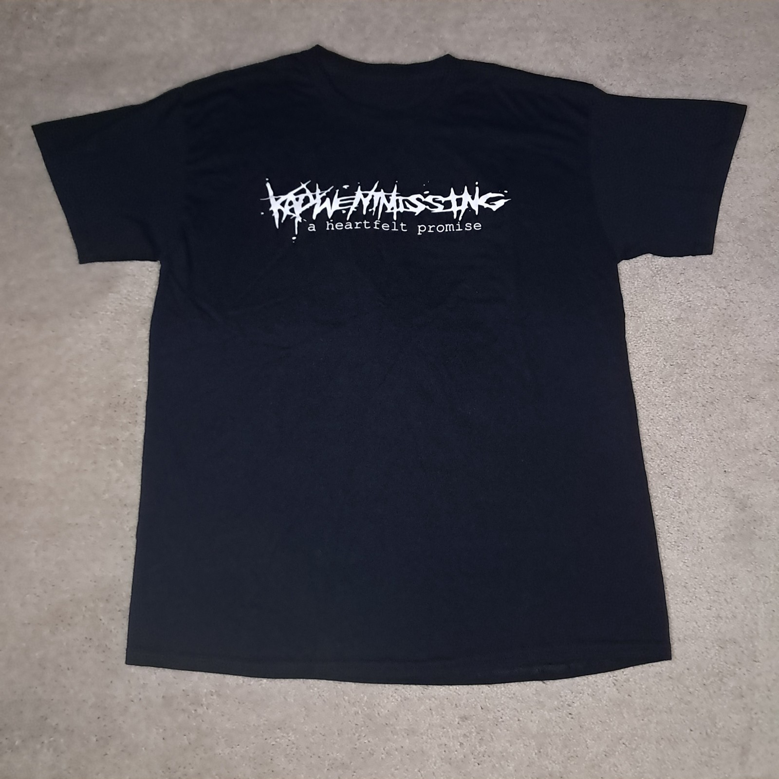 Rare Katywentmissing Band Shirt A Heartfelt Promise Metal Deathcore Adult Large