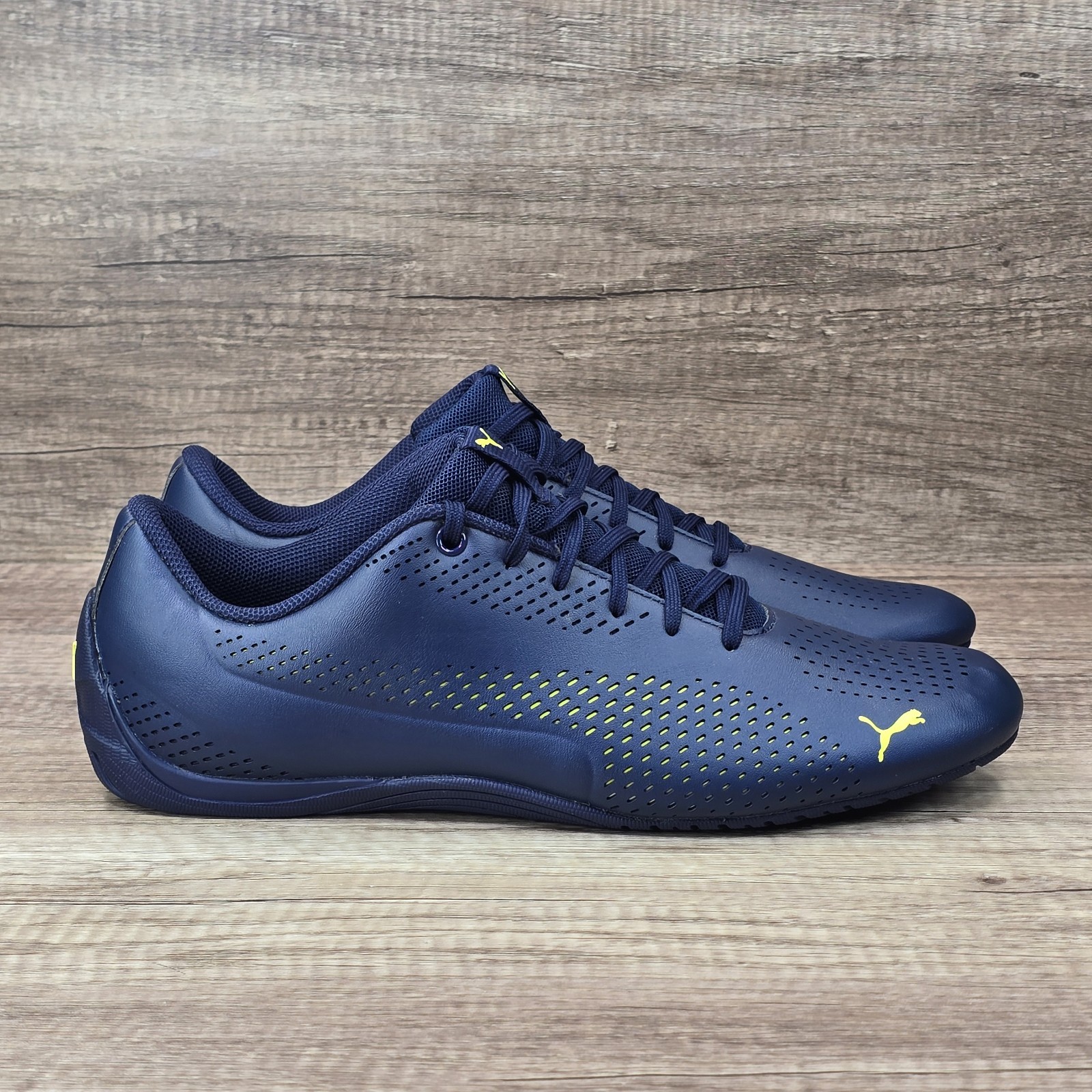 Puma Drift Cat 5 Ultra 2 Mix Men\'s Size 12 Navy Blue Yellow Shoes 374279-03