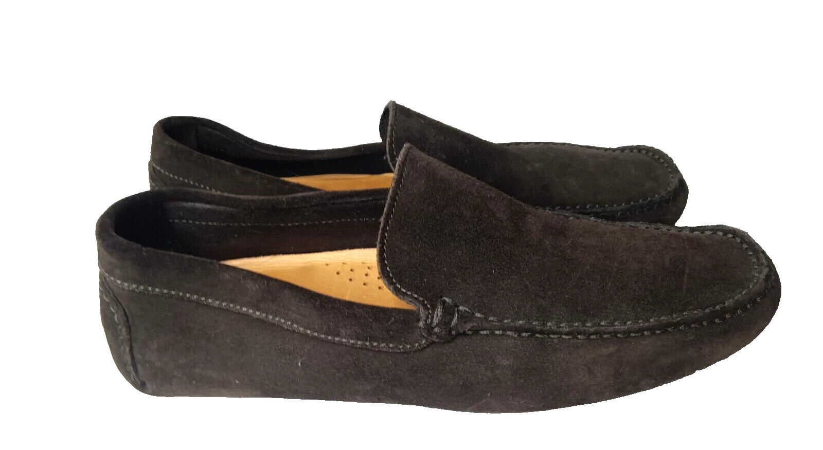 L\' Artigiano Sorrentino Loafers  Size 10 Shoes Brown Suede Made in Italy 