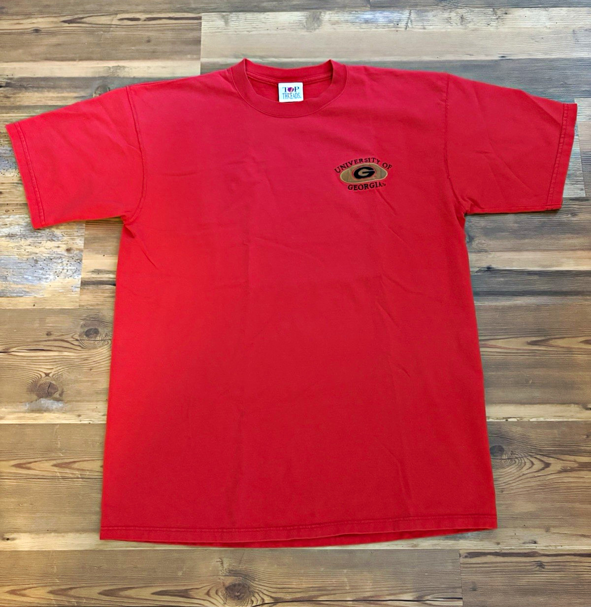 Vintage 90’s University of Georgia Bulldogs Top Threads T-Shirt (Size Large)