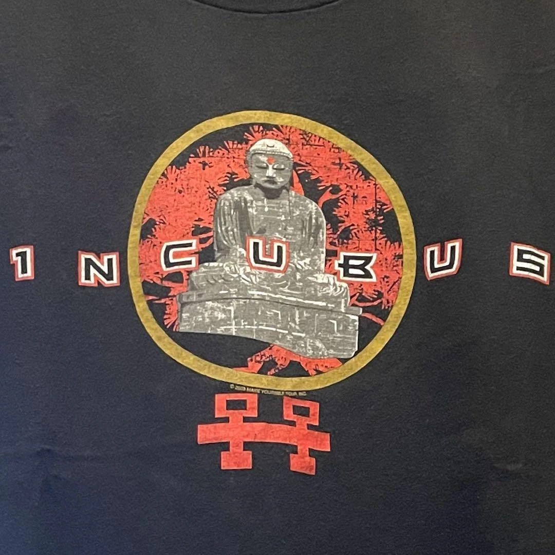 Incubus band rare design basic black Vtg Short Sleeve T shirt Remake S-5XL
