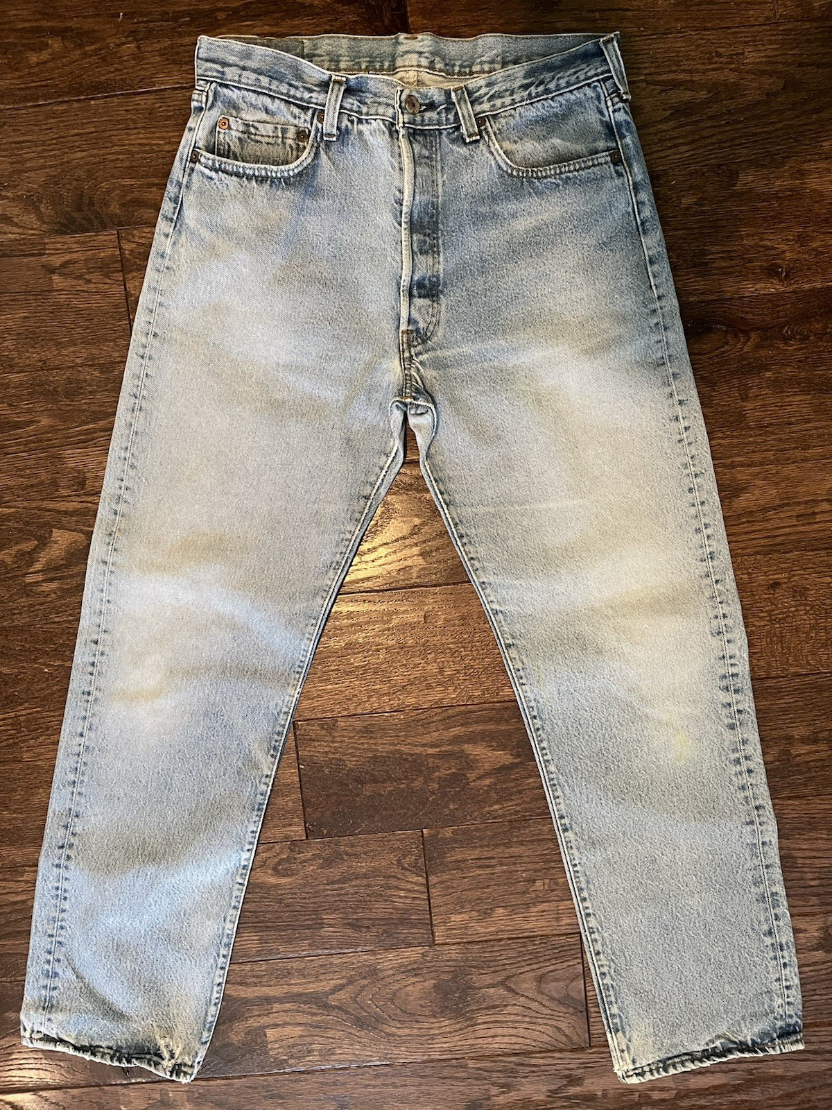 Vintage Levi\'s 501 Jeans 34x32 Button Fly Made In USA SF 1984