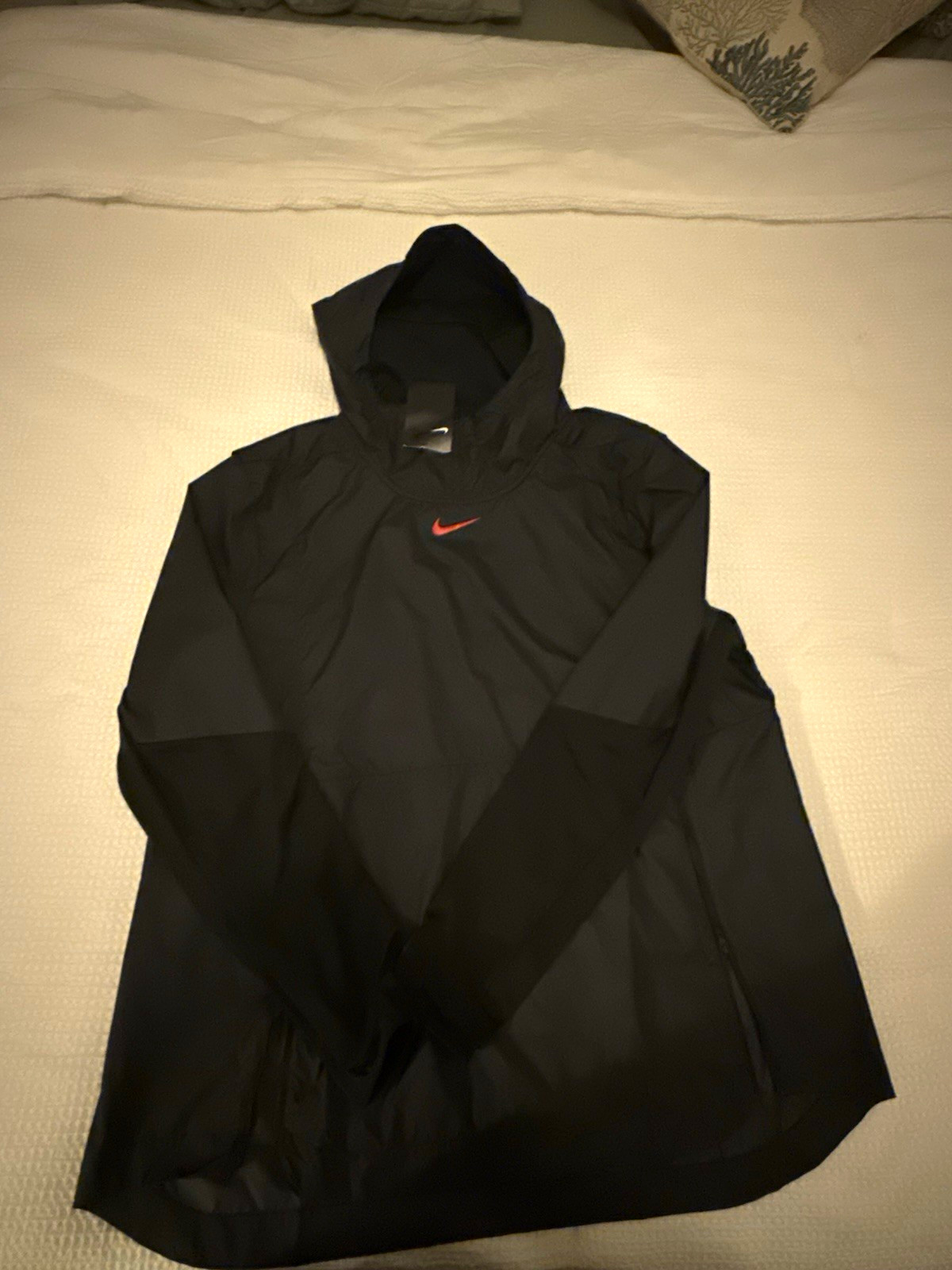 Nike FTBLL Men\'s Black Hooded Zip Ripstop Jacket XL A05973-013