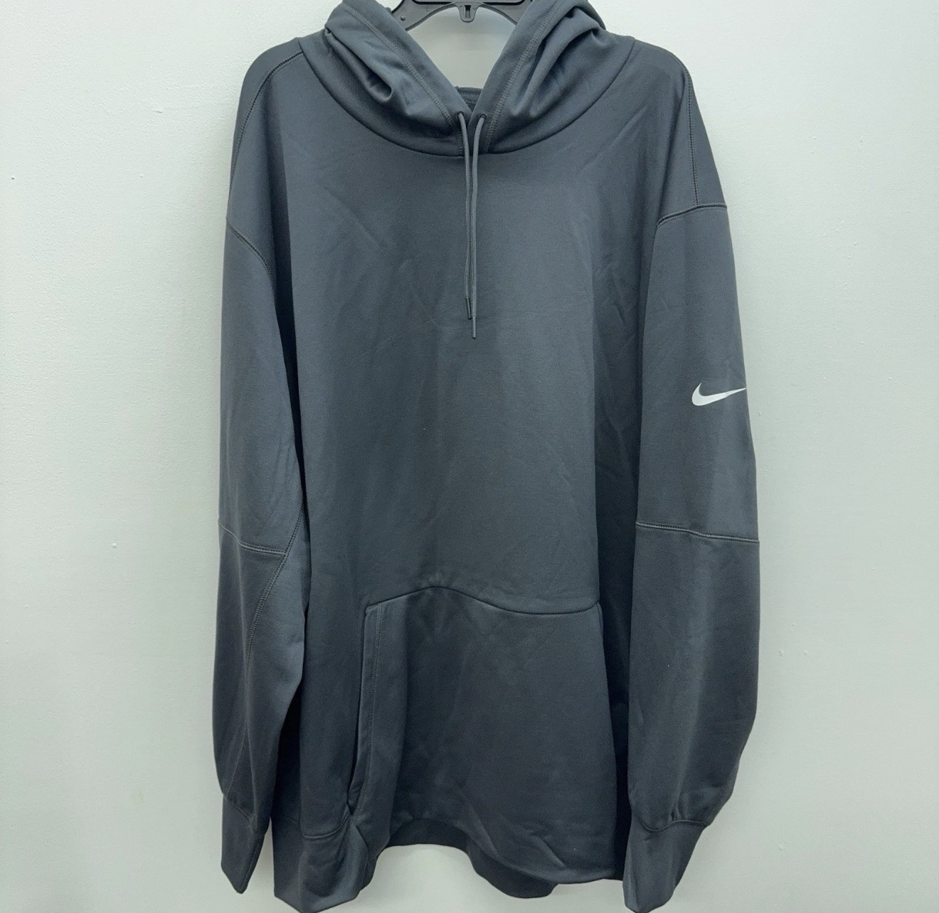 Nike Dri-fit Dark Gray Long Sleeve Pullover Hoodie Men\'s Size 5XL NWOT