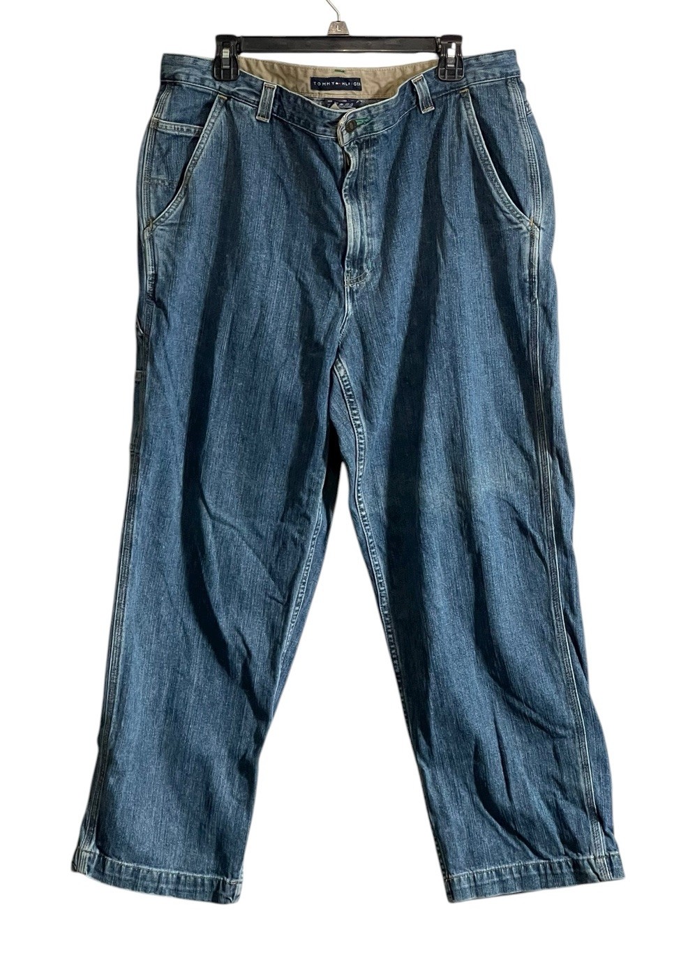 Vintage 90s Y2K Tommy Hilfiger Mens Carpenter Jeans Hip Hop Baggy 36x29