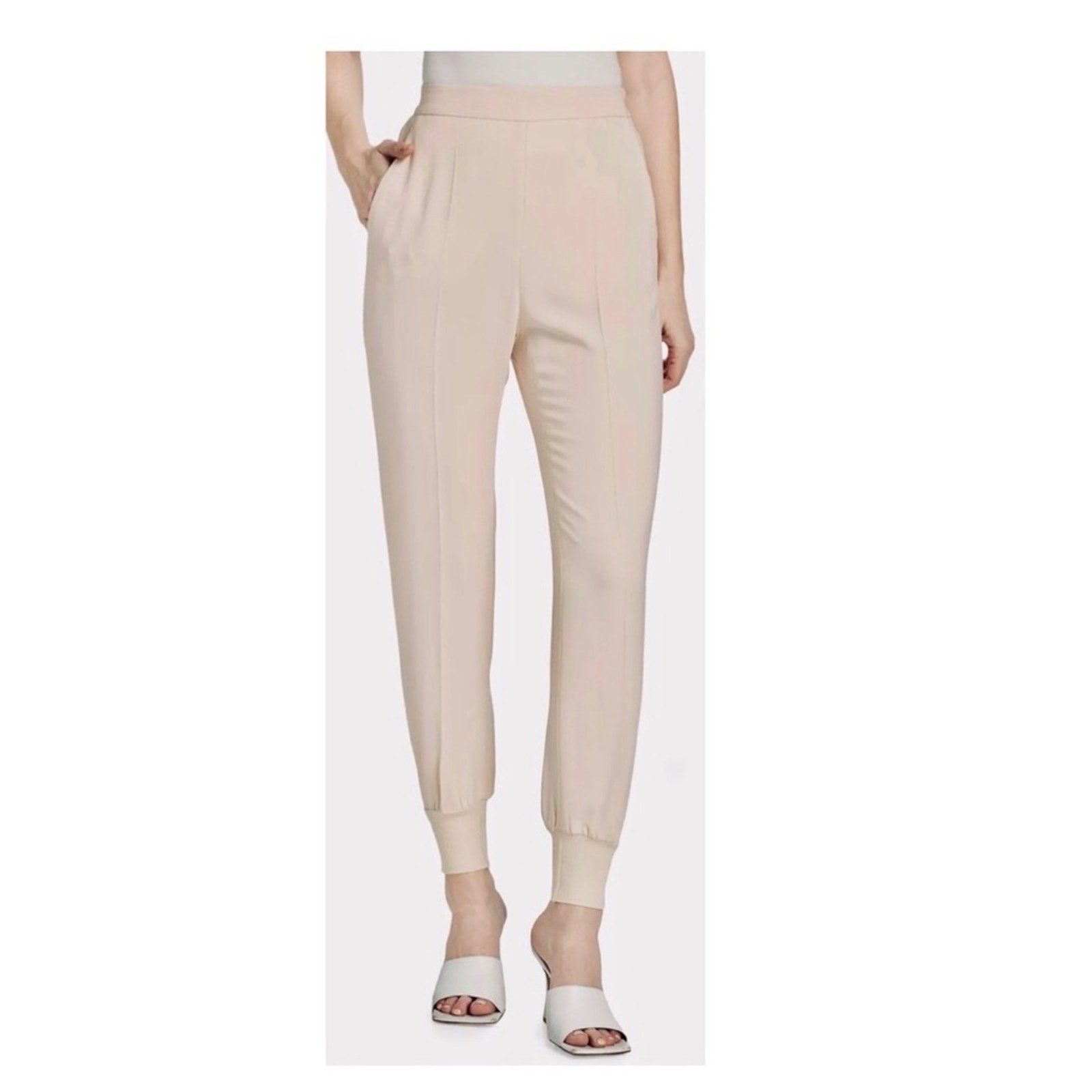 Stella McCartney minimalist Cropped Jogger Trousers sz 36/2