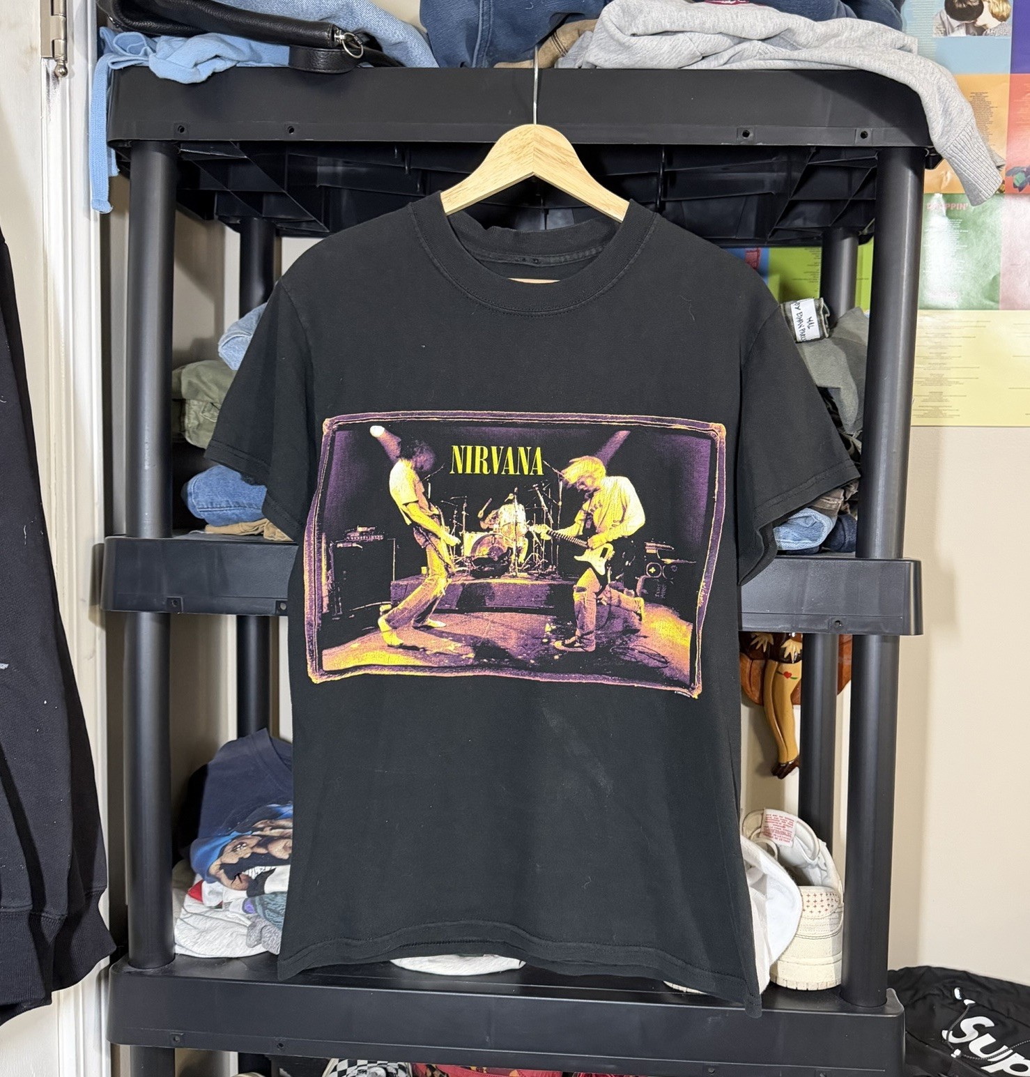 Vintage 1996 Nirvana T-Shirt From The Muddy Banks of Wishkah M&O Brand Sz M