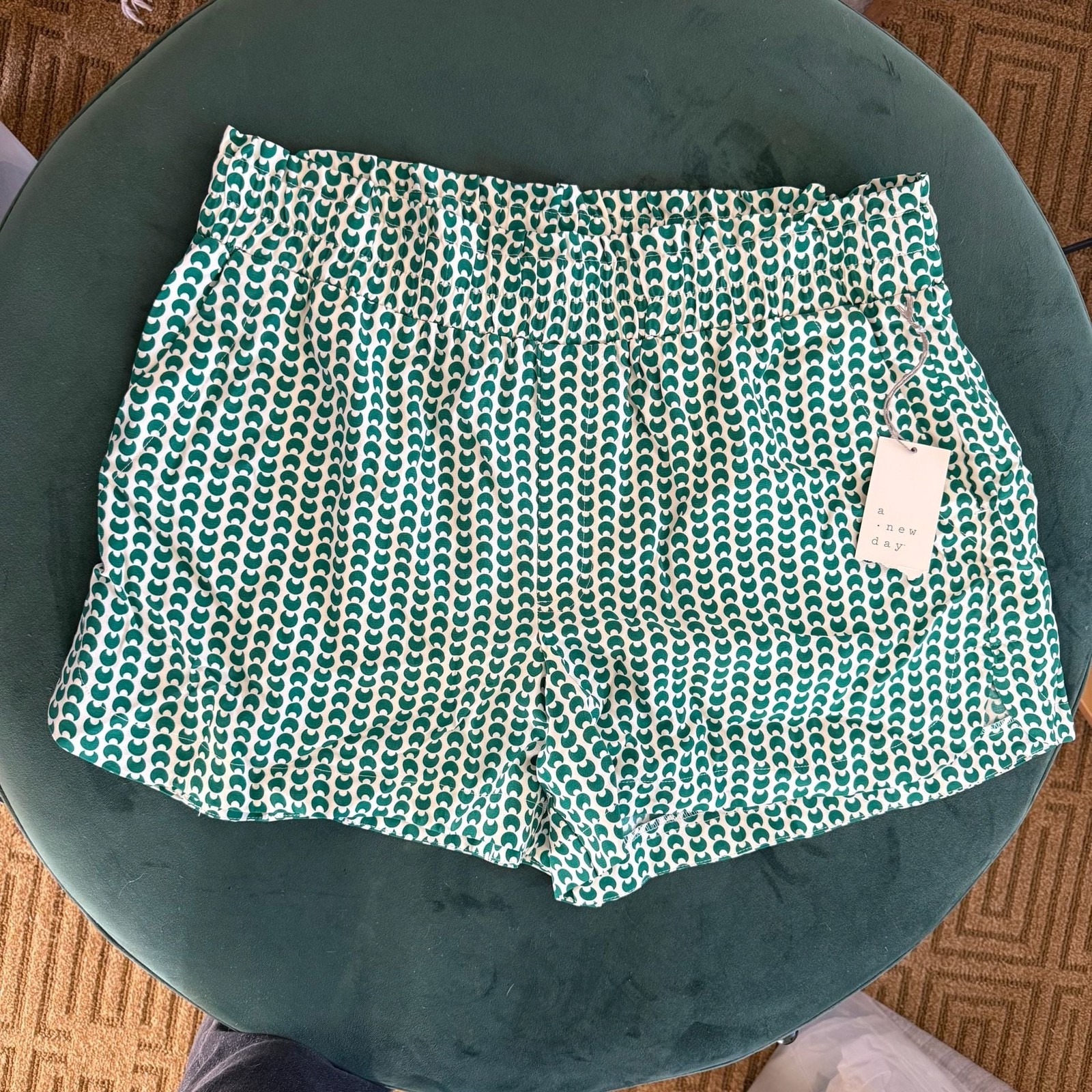 A New Day Geometric Print Shorts | L | retro, 70s, eclectic