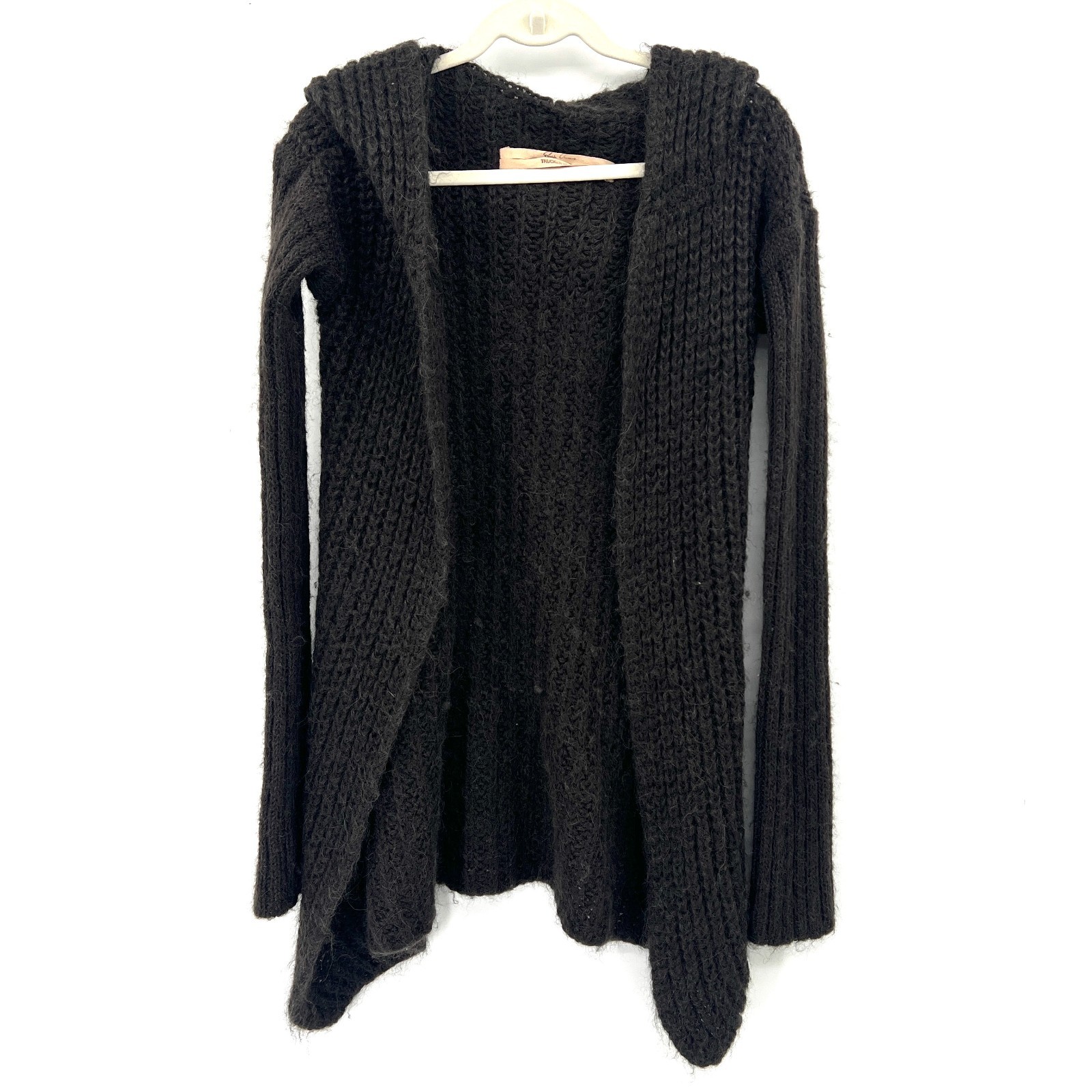 VTG Archive y2k Rick Owens Trucker FW03 mohair alpaca hooded cardigan sweater