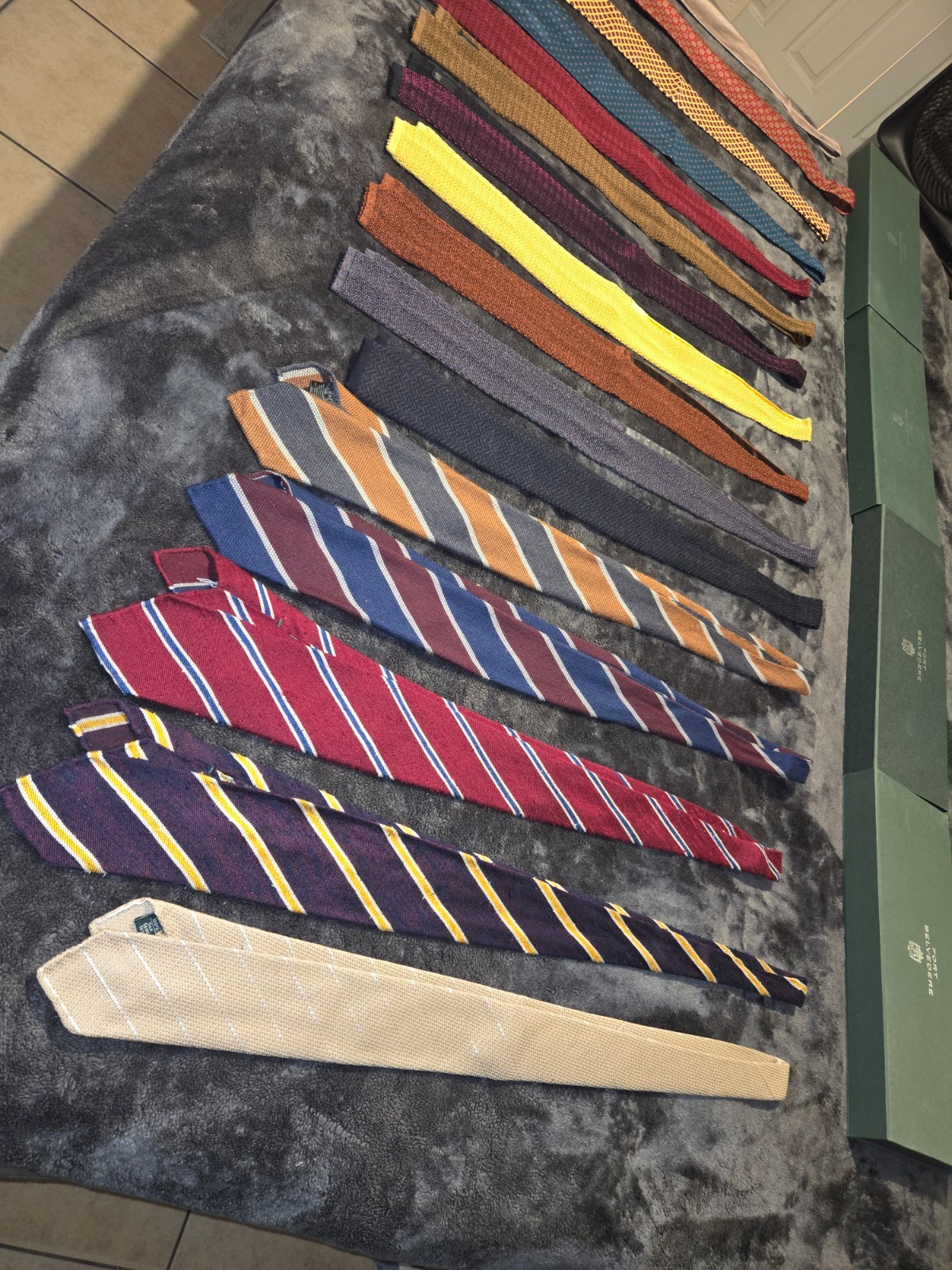 silk and/or wool ties, fort belvedere