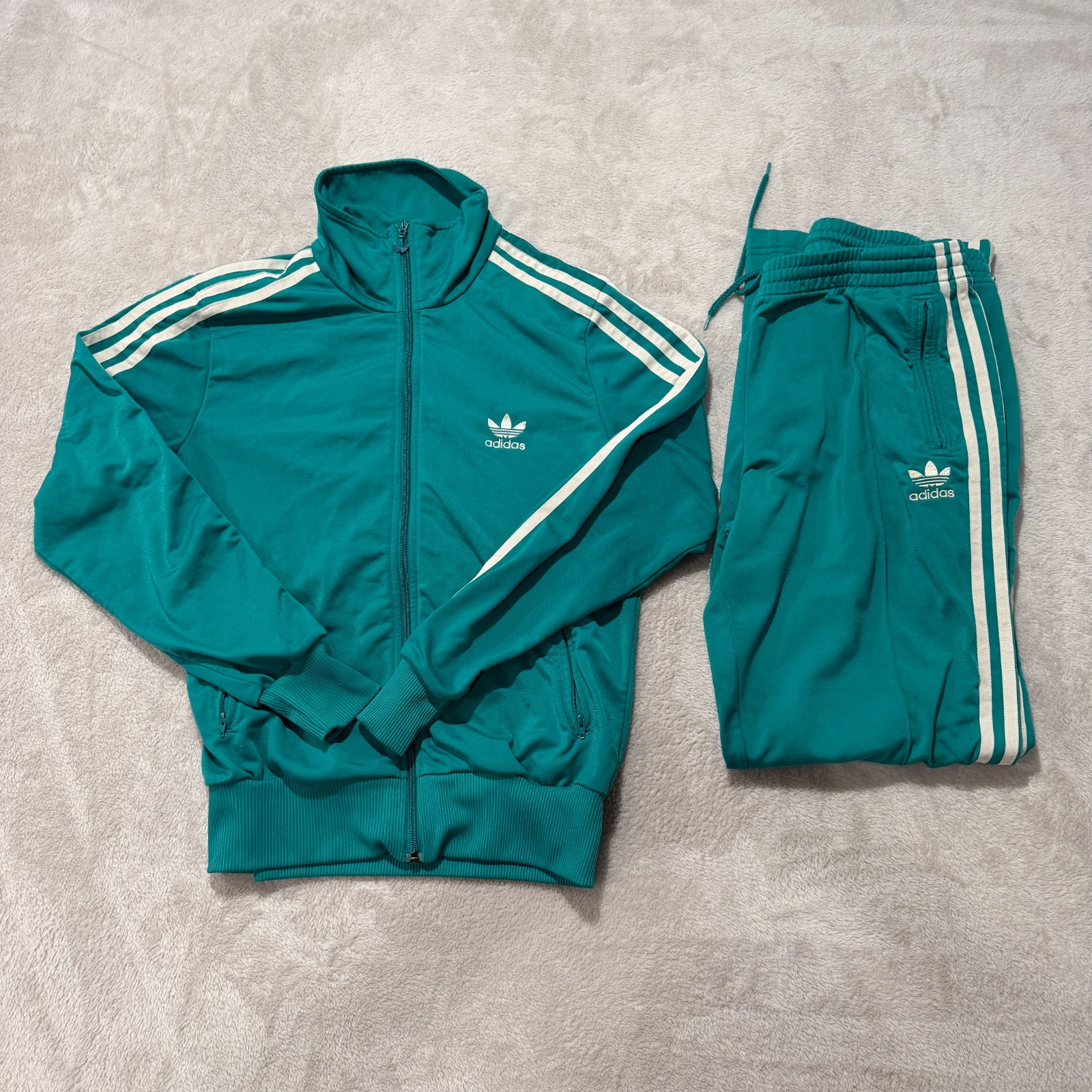 VTG Adidas Adicolor Classics Firebird Tracksuit Mens Large Emerald Green