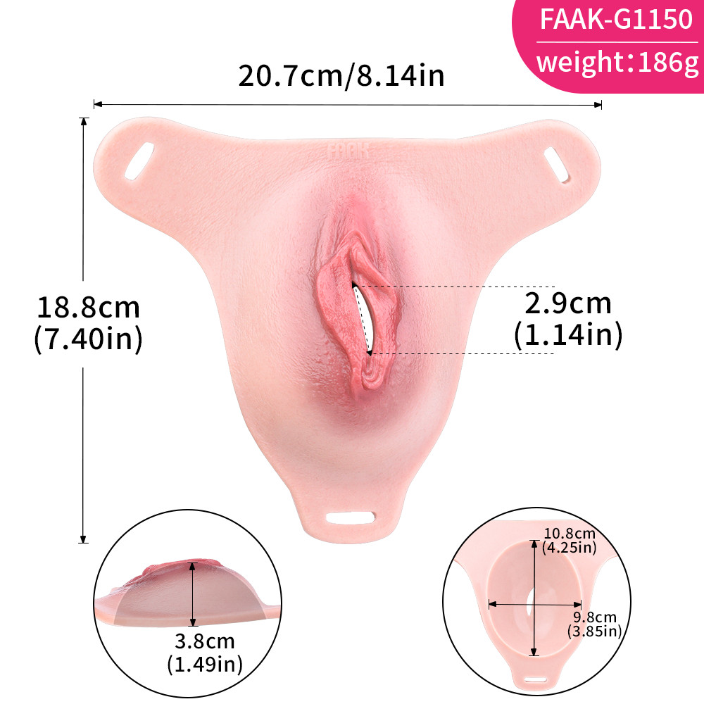 Silicone Fake Vagina Underwear Thong Gaff Panty Toy for Transgender Crossdresser