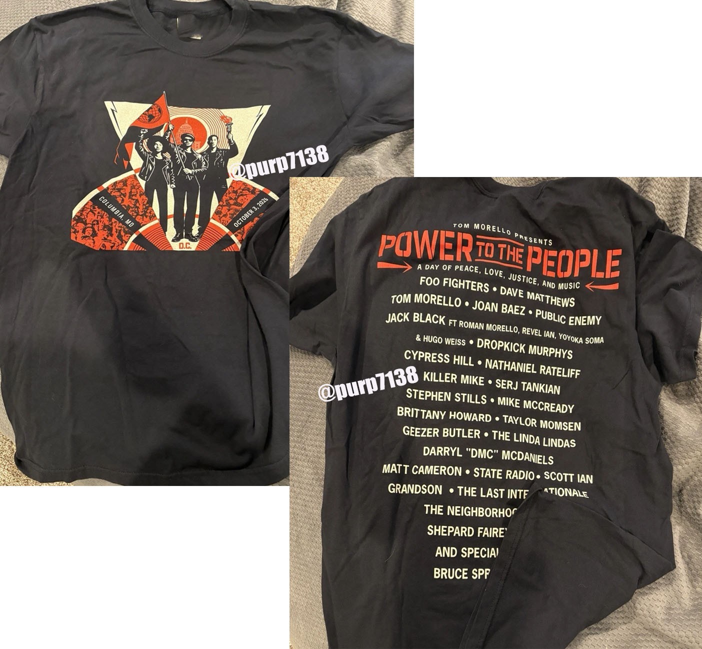 Power To The People 2026 Merch Columbia MD T-Shirt Reprint