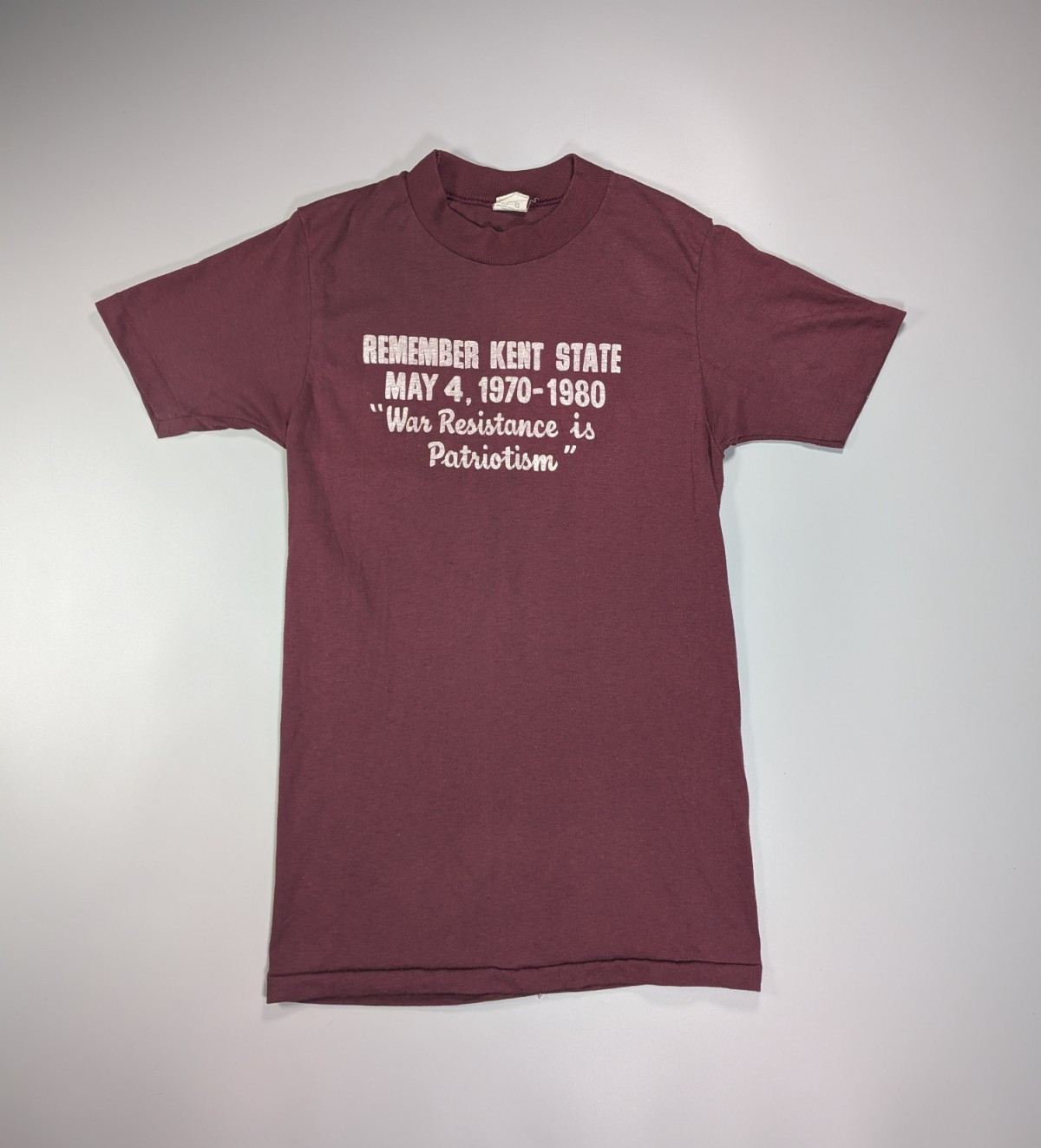 Vintage Kent State Ohio Shootings T-Shirt Anti War Resistance Is Patriotism 1980