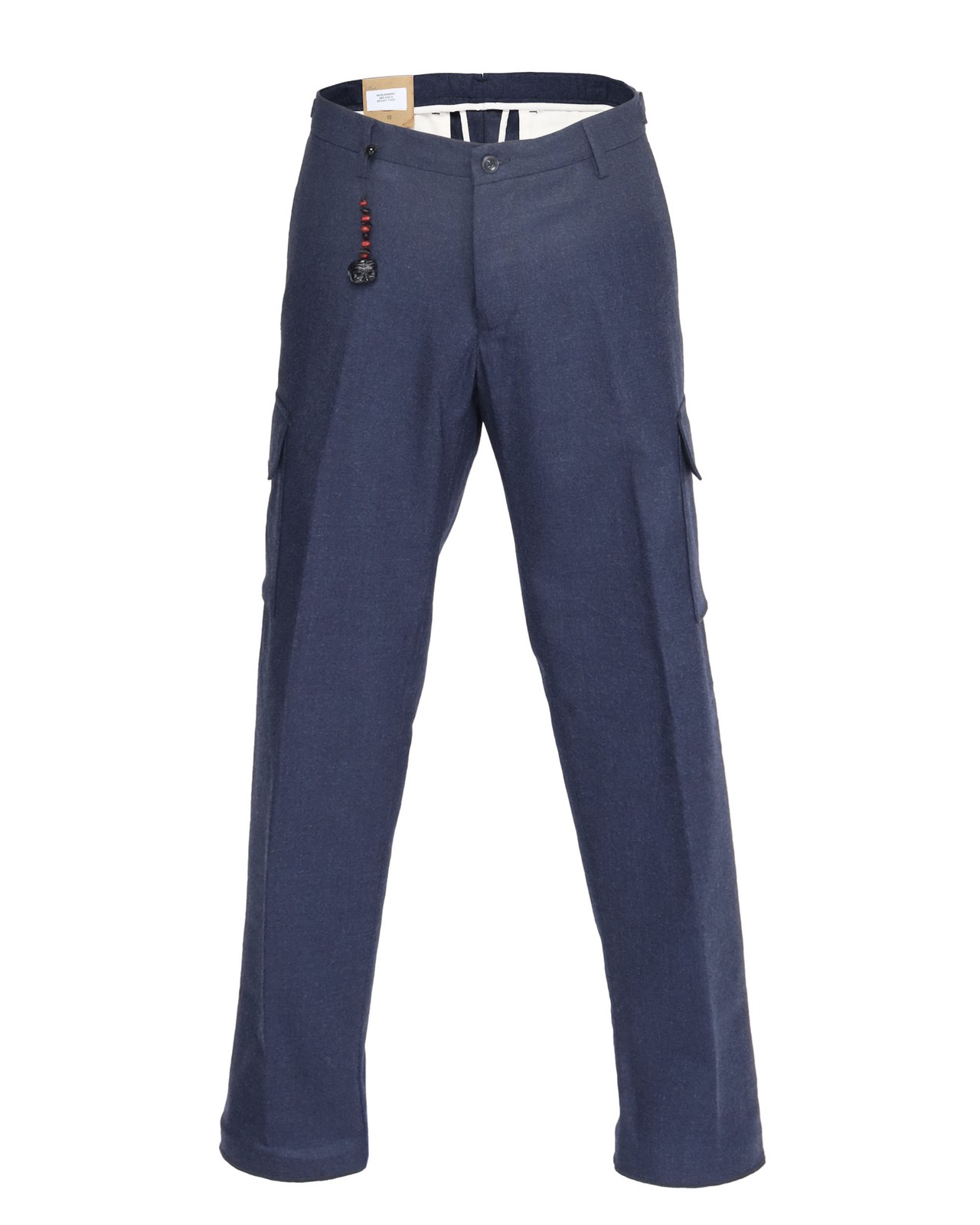 NWT MARCO PESCAROLO PANTS Pompei stretch wool Navy blue trousers luxury 50