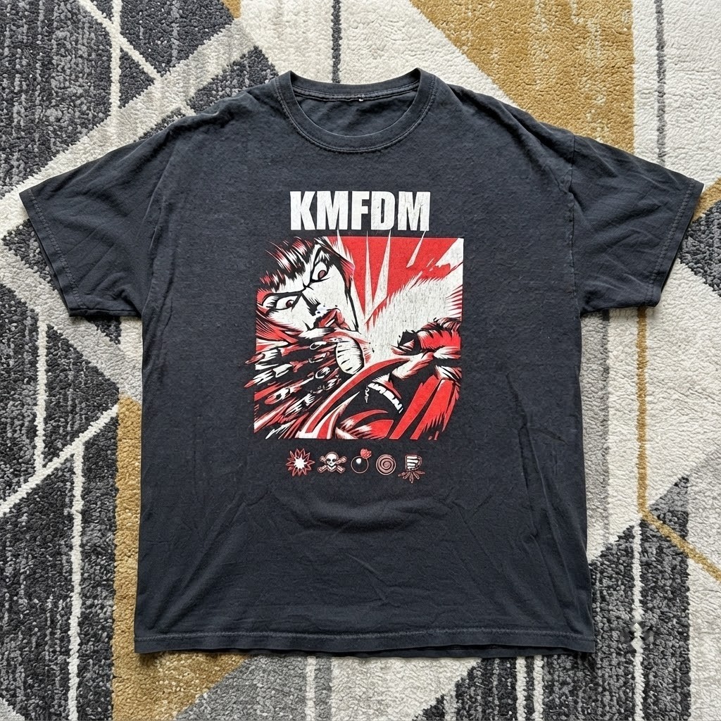 Vintage 2000s KMFD Tribute Shirt Retro Graphic Heavy Cotton Reprint