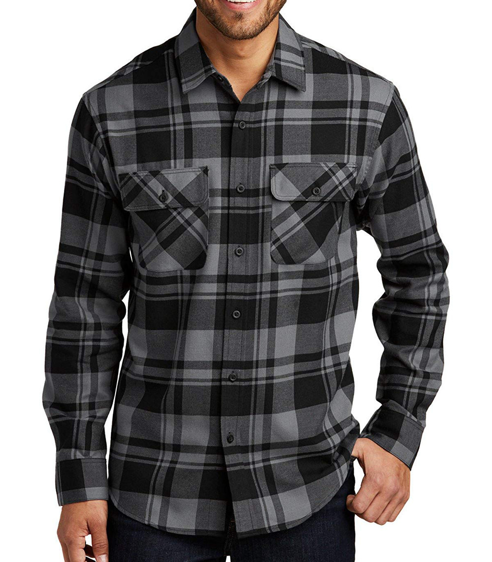 Mafoose Men\'s Button Down Regular Fit Long Sleeve Plaid Flannel Casual Shirt