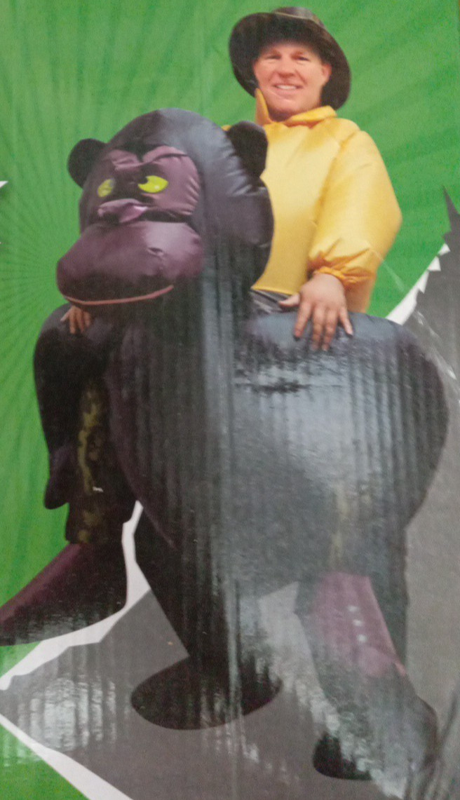 Airborn Inflatable 5-Foot Tall Inflatable Gorilla Costume Halloween One Size 