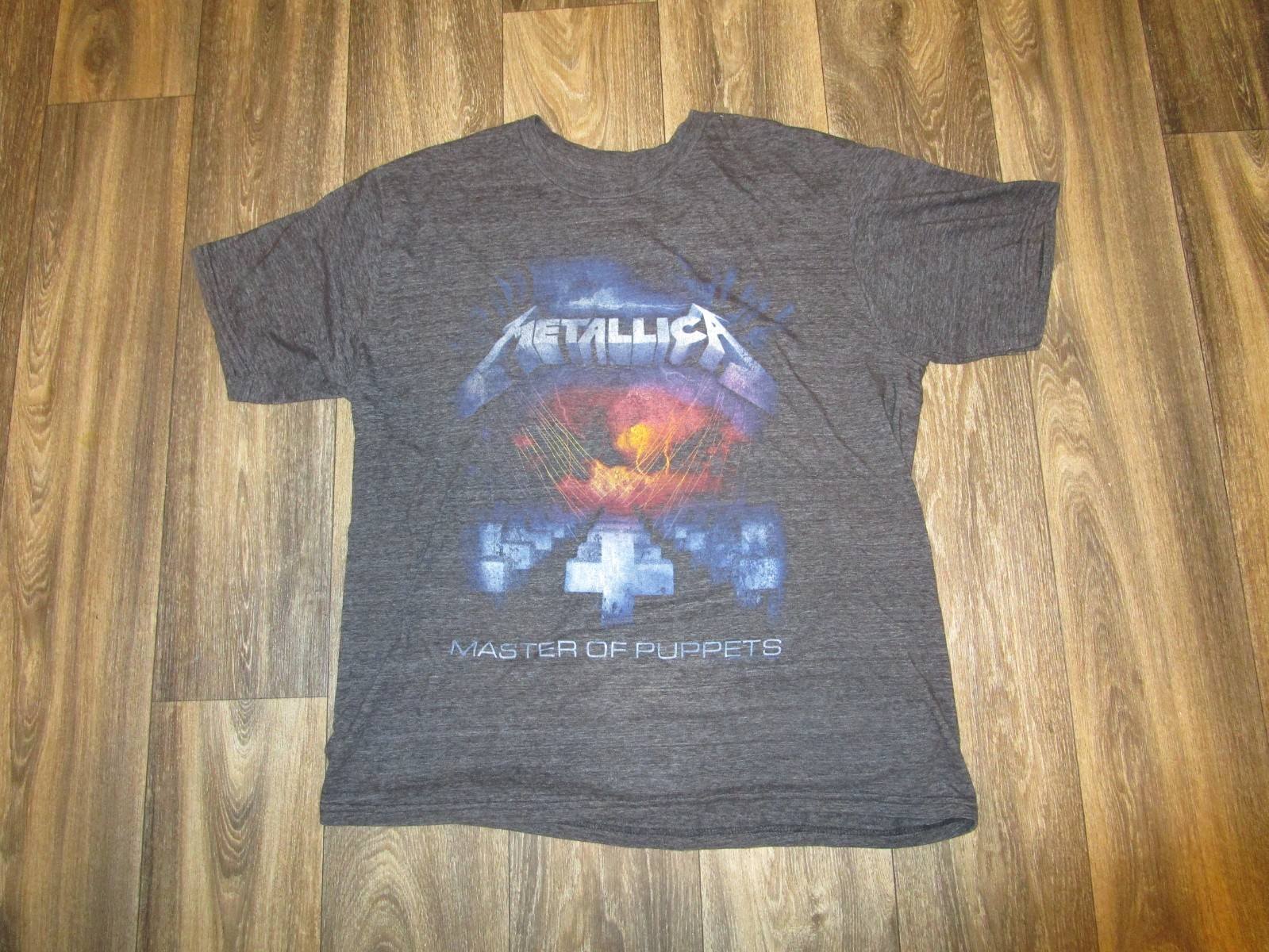 Metallica shirt size XL Master Of Puppets Graphic Print T-Shirt dark Gray men\'s