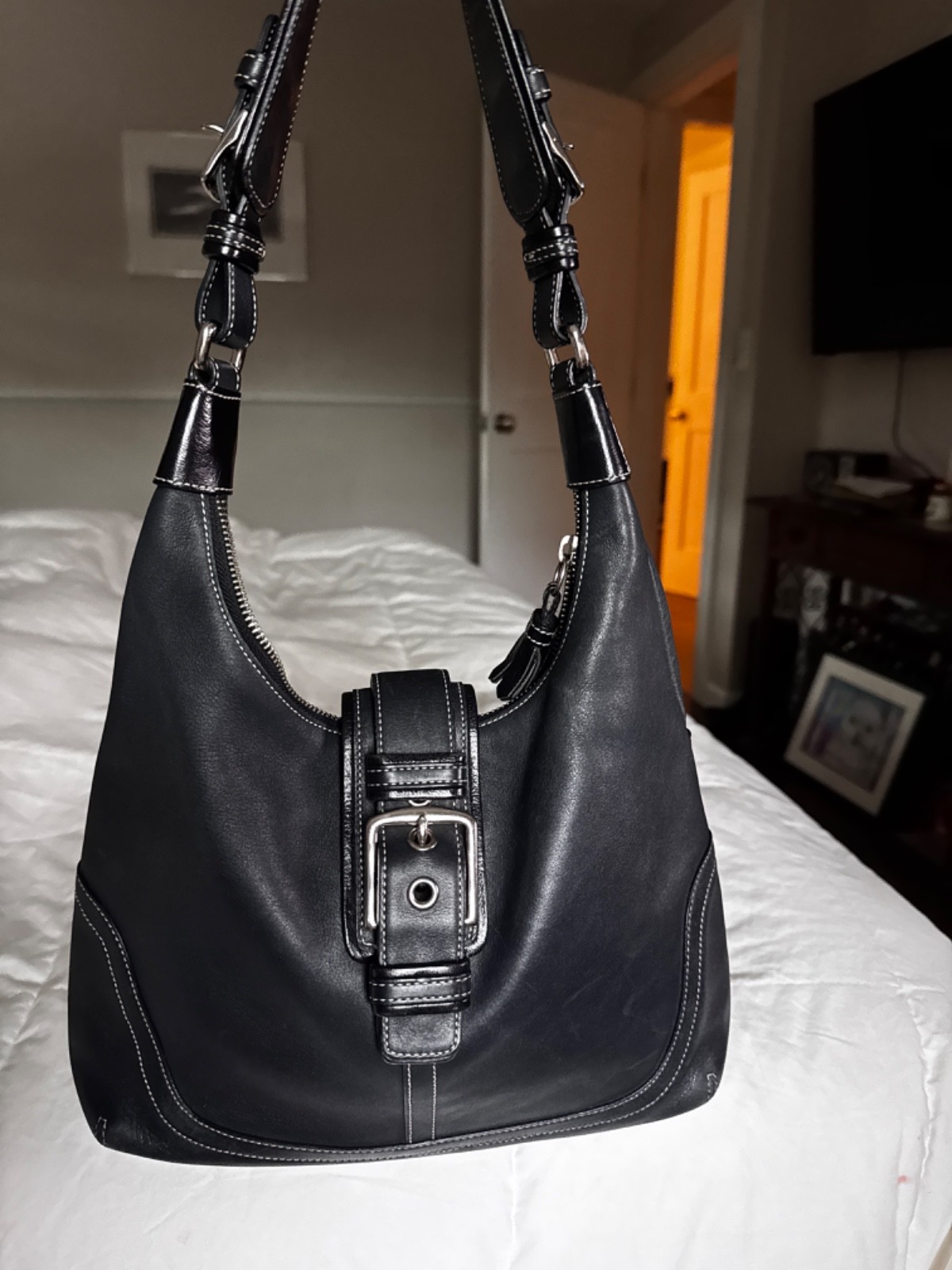 Vintage COACH 7463 Soho/Hamptons hobo shoulder bag Y2K 2004 - original dust bag
