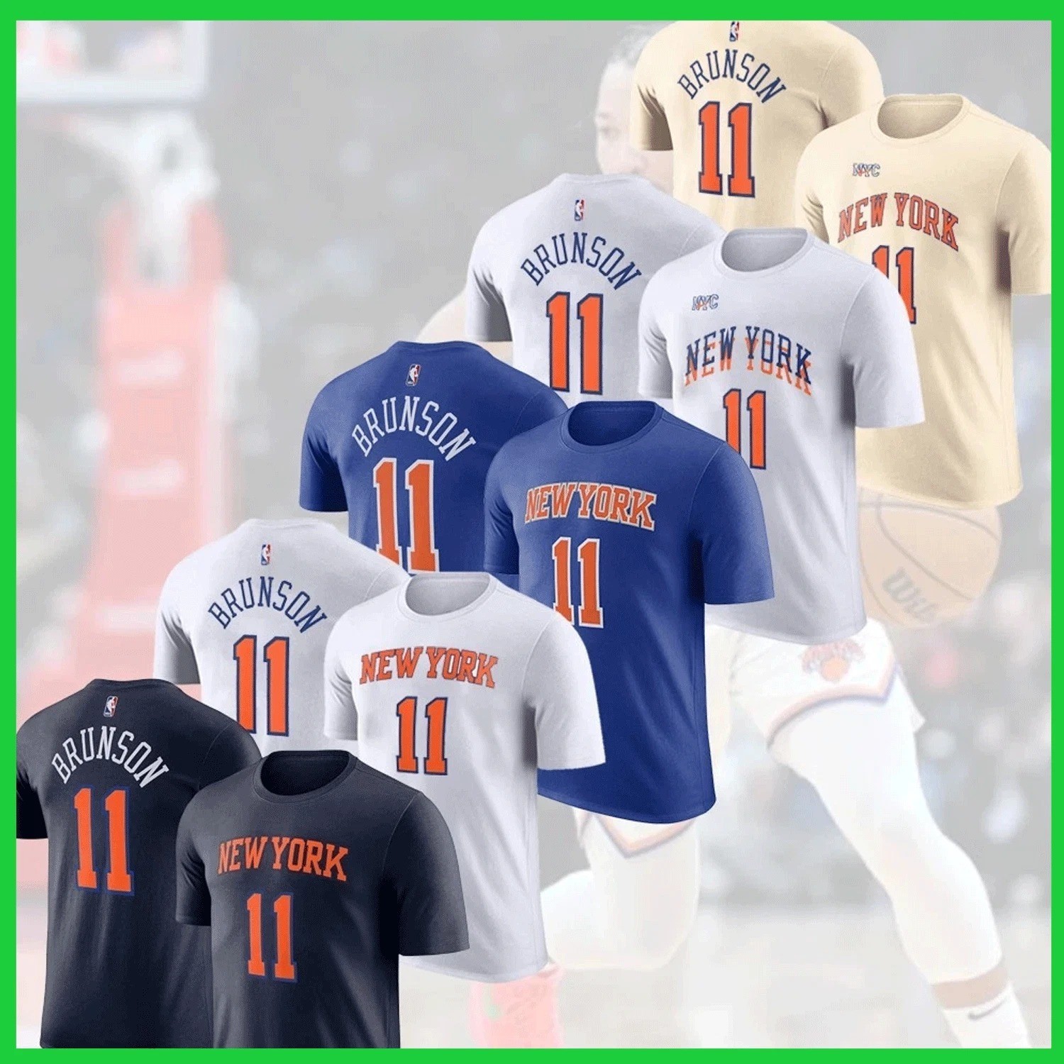 🔥HOT Jalen #11 Bruns0n New York Team Name & Number Fans Gift