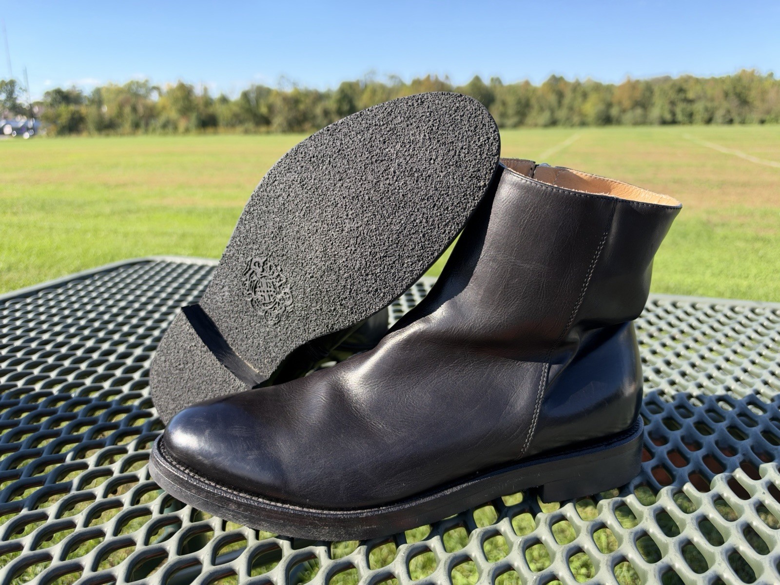 ALBERTO FASCIANI Ethan Black Leather Boots Men’s EU 42.5 US 8.5