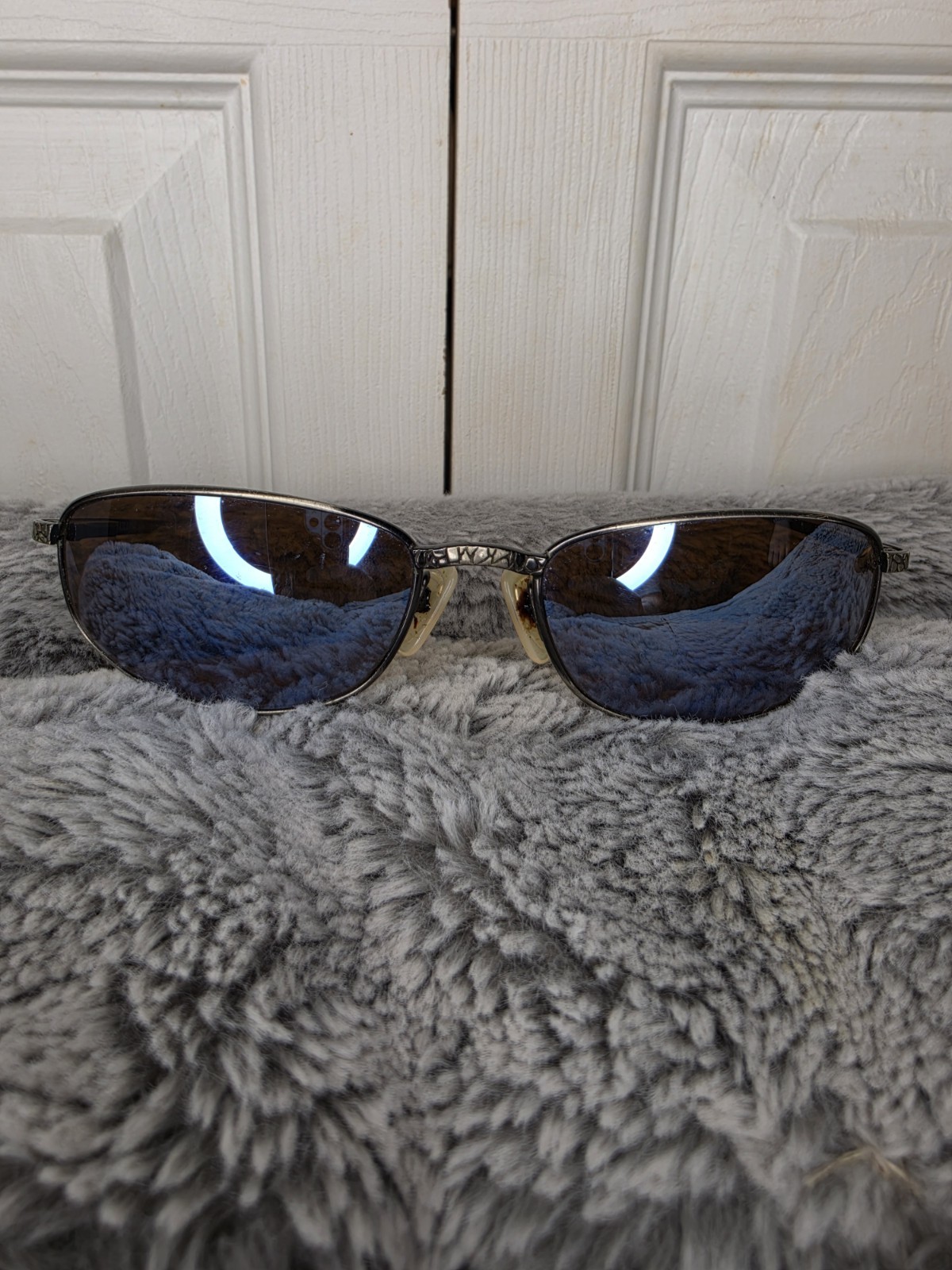 Vintage Retro Mens Revo  Sunglasses  Python Pattern Frame Read Description 