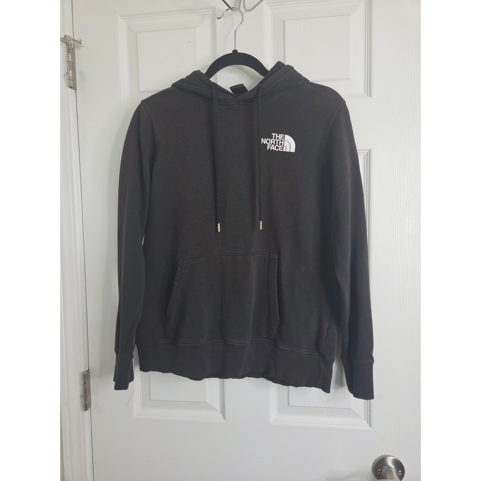The North Face Hoodie Sweatshirt Women Small Black Good Pullover Kangaroo Pocket