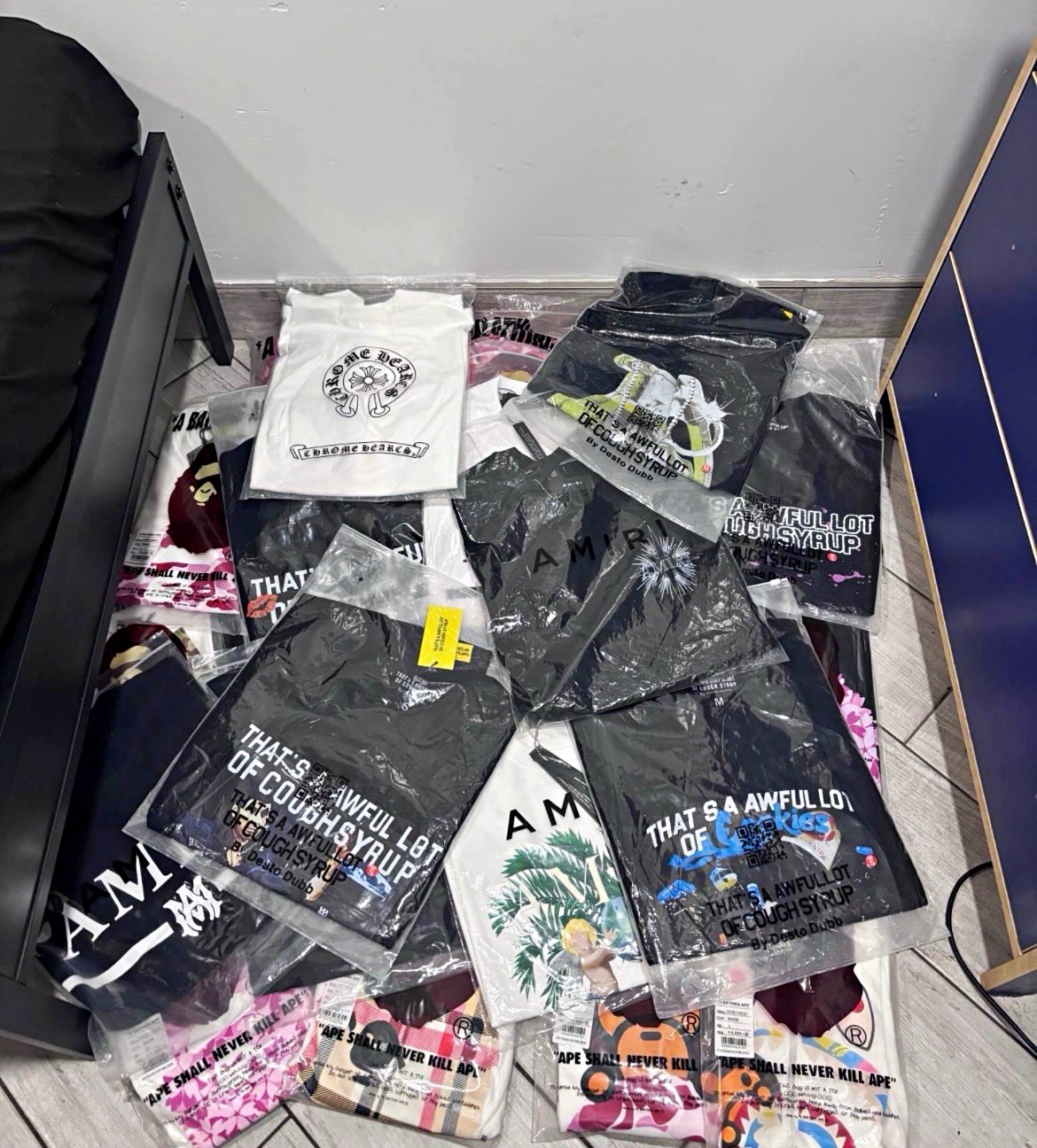 Chrome Hearts Graphic Logo T-Shirt Lot Size M Multicolor Cotton Unisex Adult