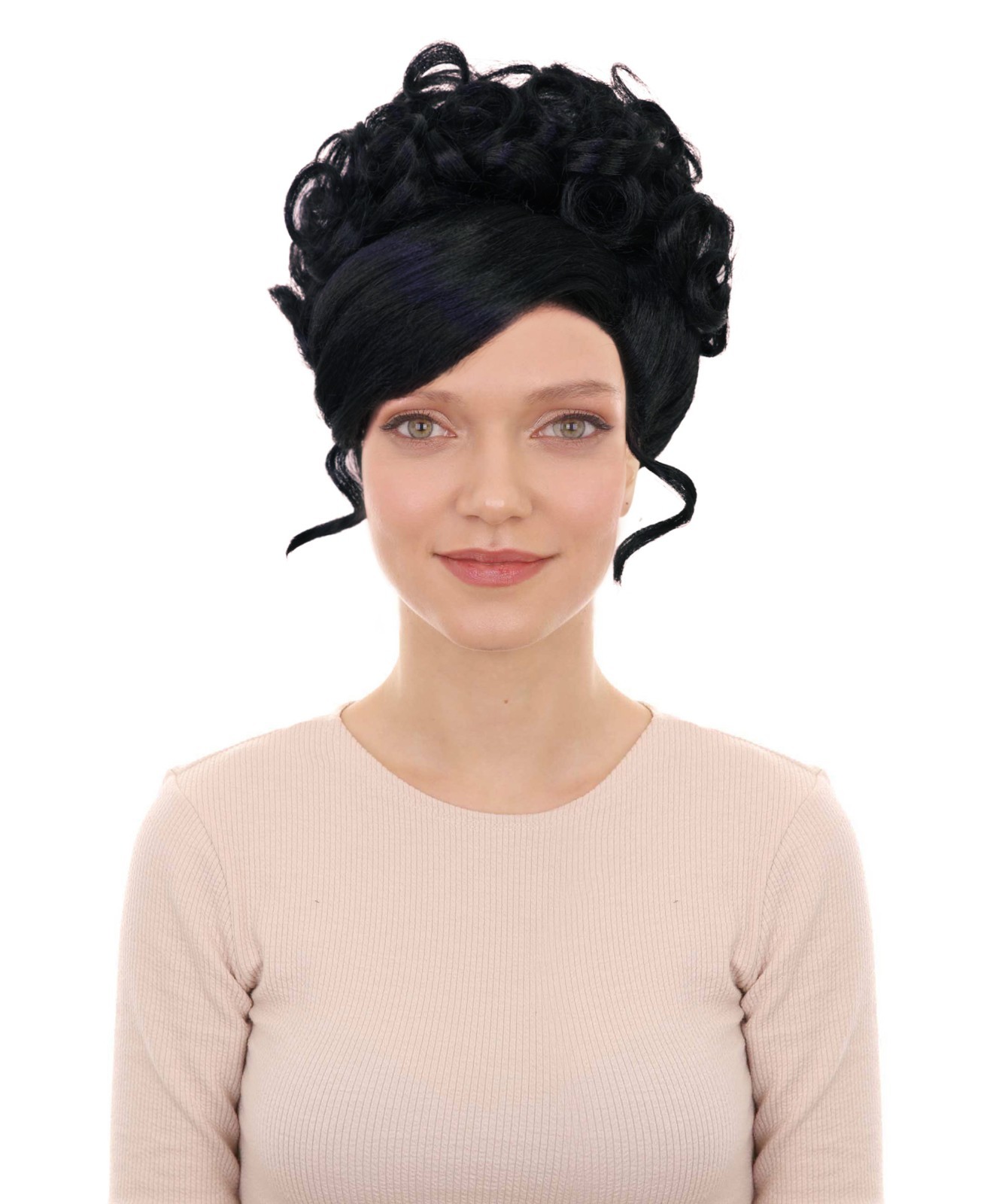 Adult Women\'s American Rapper Curly Updo High Fashion Wig, Multi Color Options