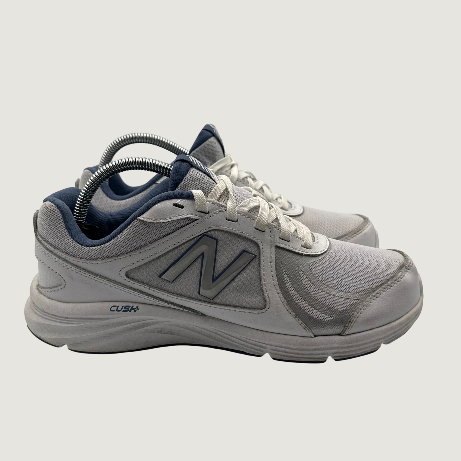 New Balance 496v3 Walking Shoes Grey Navy Blue WW496WB3 Womens 10